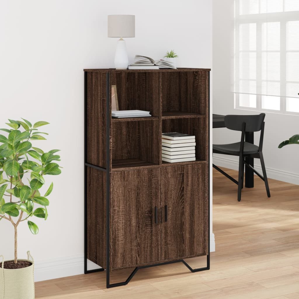 vidaXL Highboard Highboard Eichen-Optik 79,5x35,5x137,5 cm günstig online kaufen