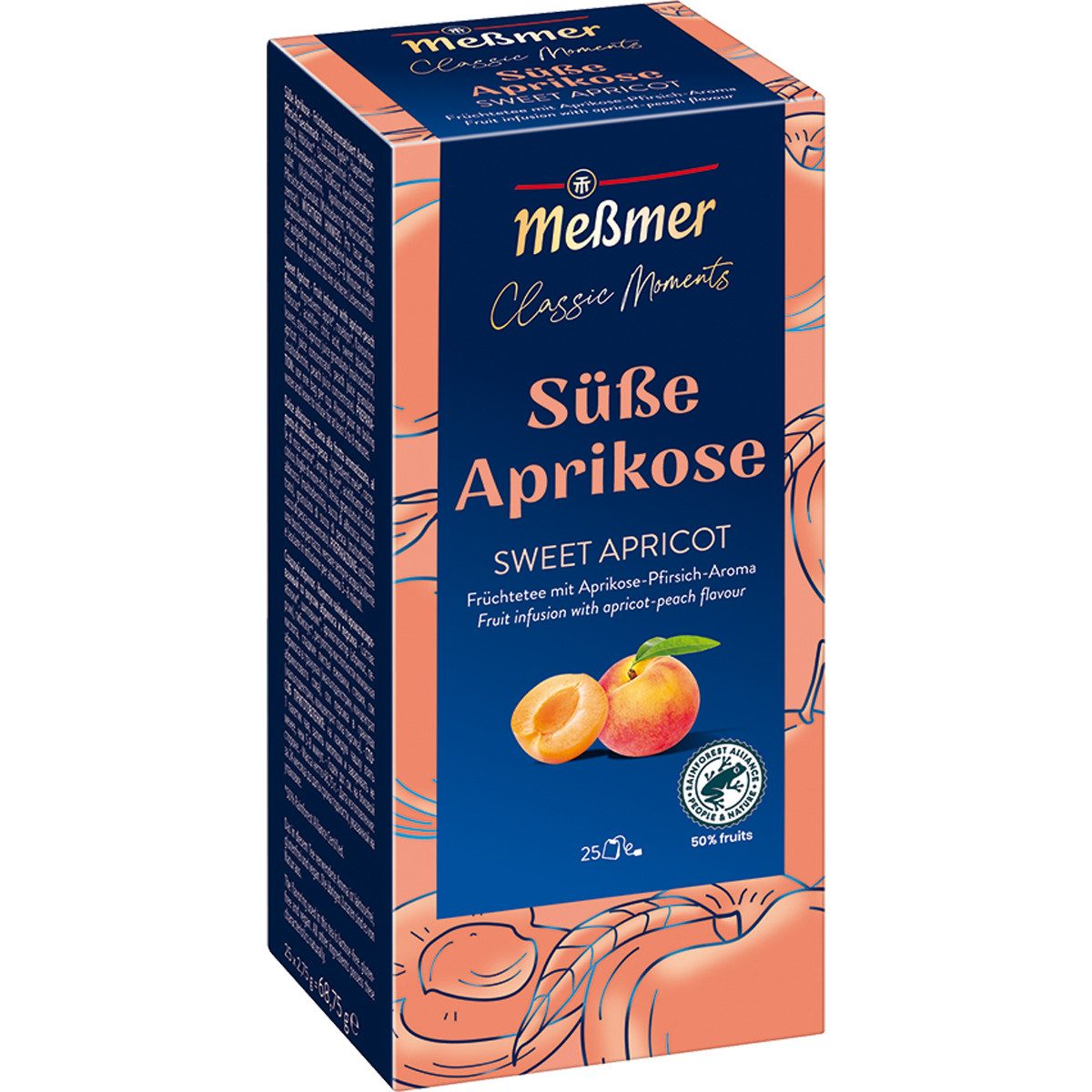 Meßmer Tee, Meßmer Classic Moments Süße Aprikose 25 Beutel