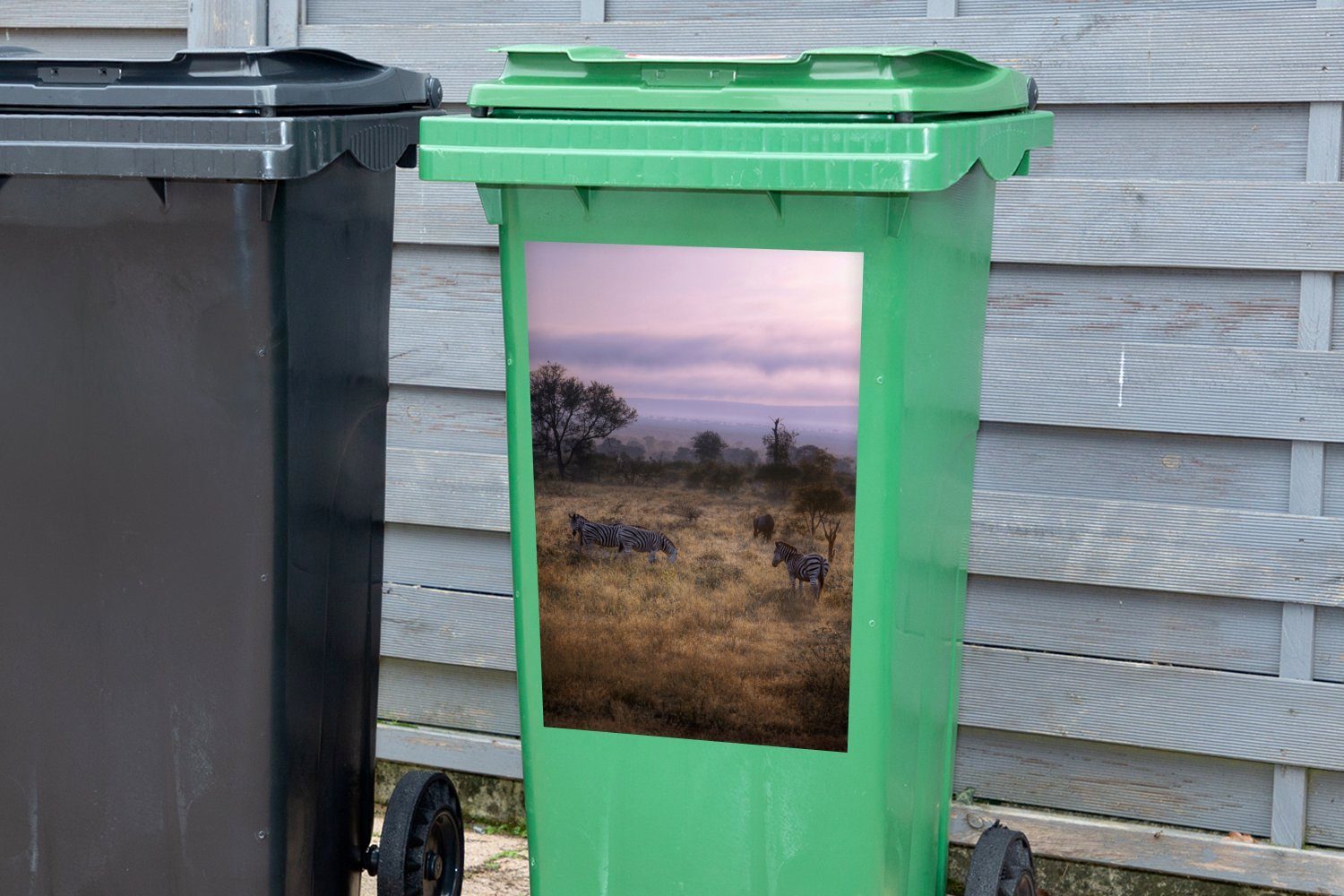 Abfalbehälter Mülleimer-aufkleber, (1 St), Container, Wandsticker Kruger-Nationalpark MuchoWow in Südafrika Sticker, Mülltonne,