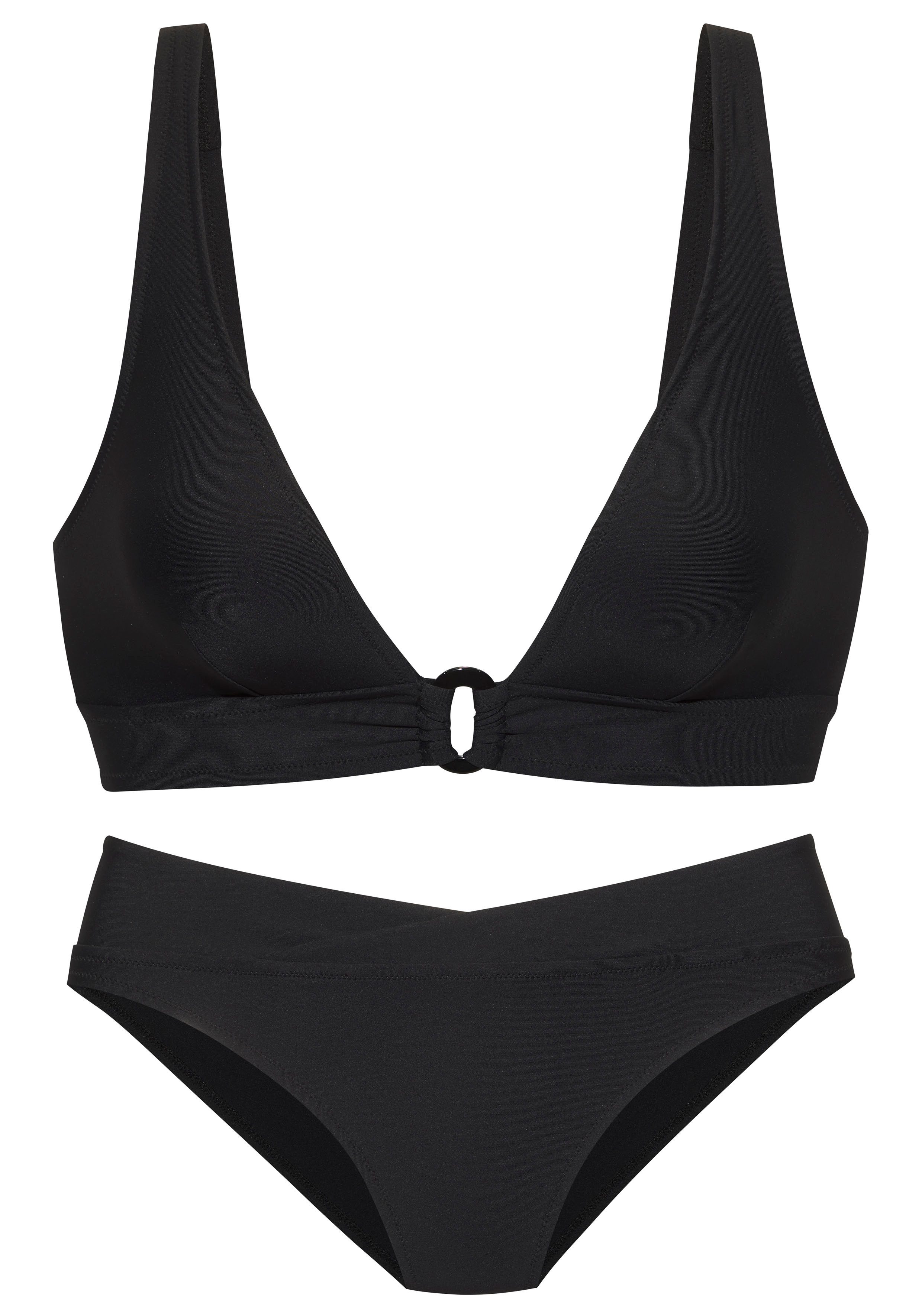 LASCANA Triangel-Bikini mit Zierdetail im Ausschnitt