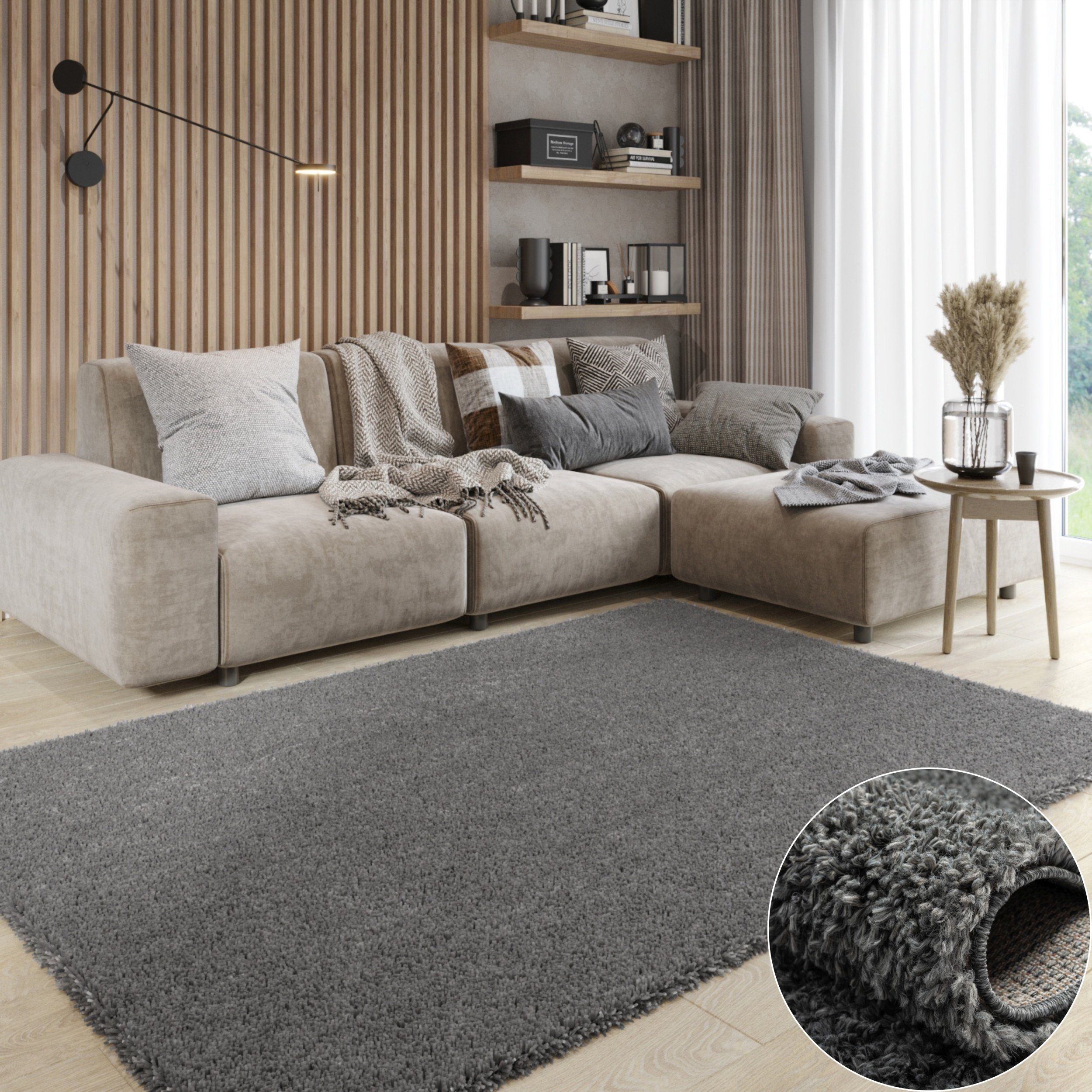 Wohnando Teppich MY-RUG Hochflorteppich Shaggy Star günstig online kaufen