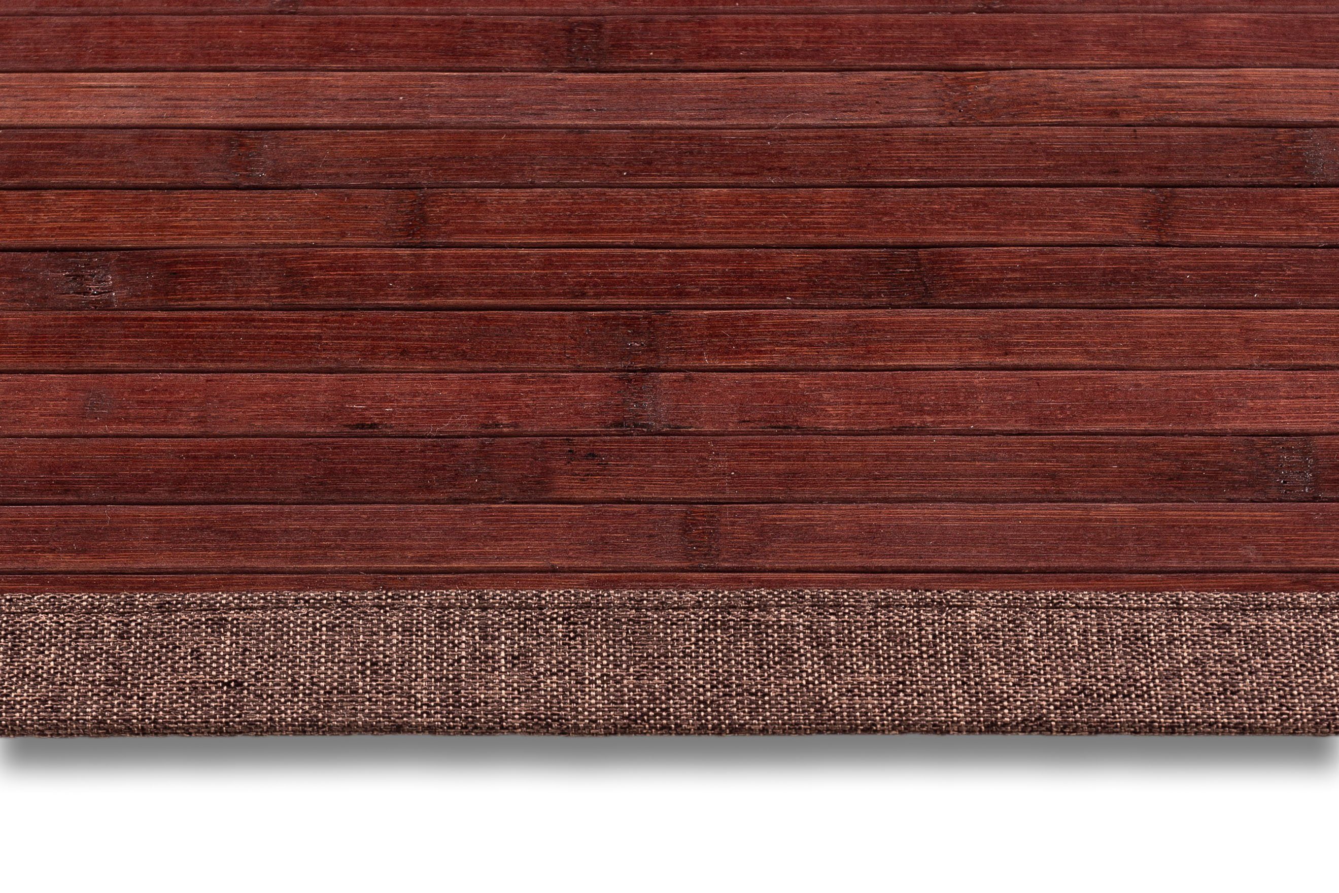 mm, rechteckig, Teppich Höhe: Outdoor Andiamo, 17 und Bambus, rot Bambus, geeignet Material: 100% In- Wendeteppich,