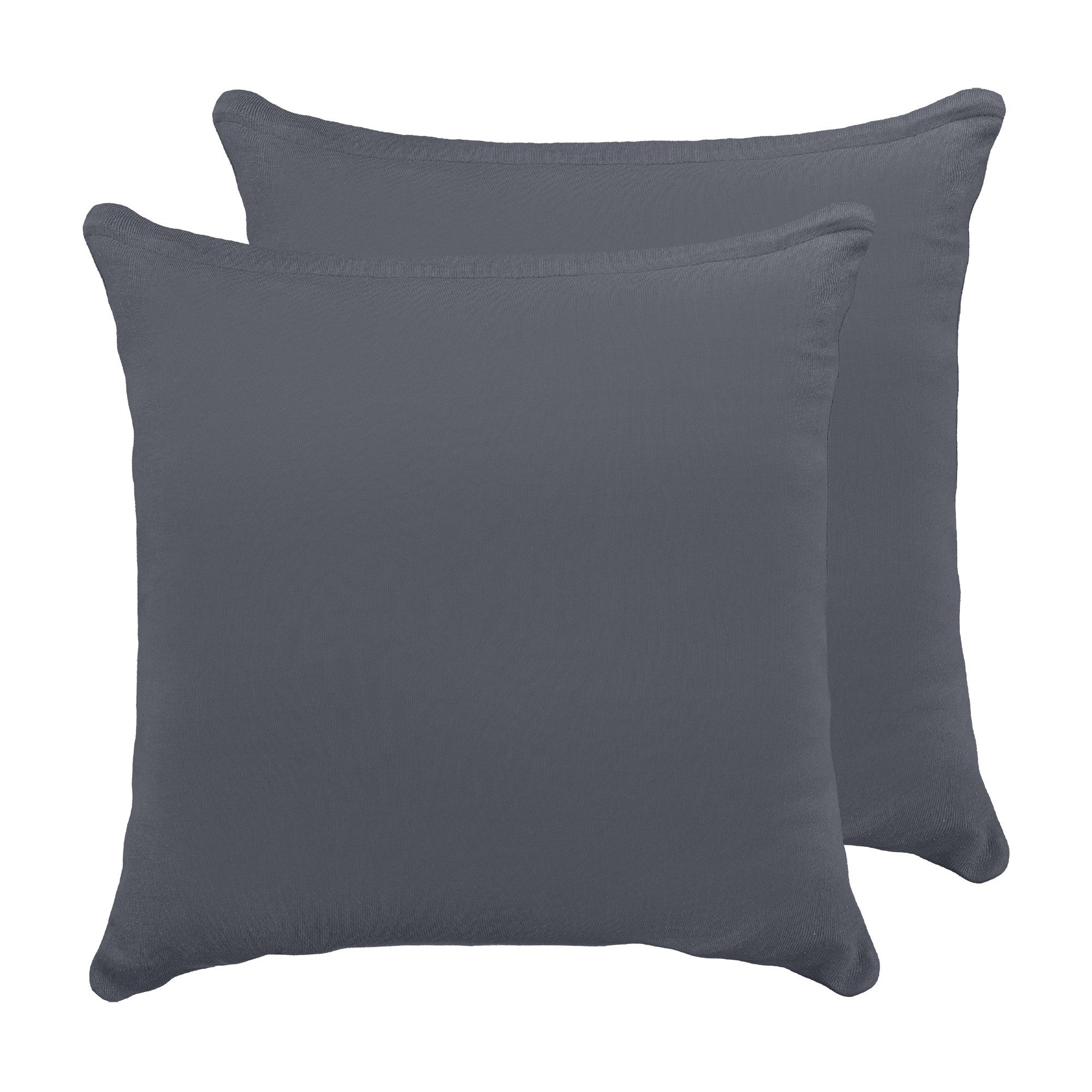 BRB HOME Kissenhüllen Kissenbezüge Kopfissenbezug Couchkissen Dekokissen Sofakissen, (2 Stück), Baumwolle Kissenbezüge Jersey-Material