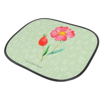 Sonnenschutz Blume Hagebutte - Blattgrün - Geschenk, Frühlings Deko, Sonnenschutzf, Mr. & Mrs. Panda, Seidenmatt, Faltbar & Praktisch