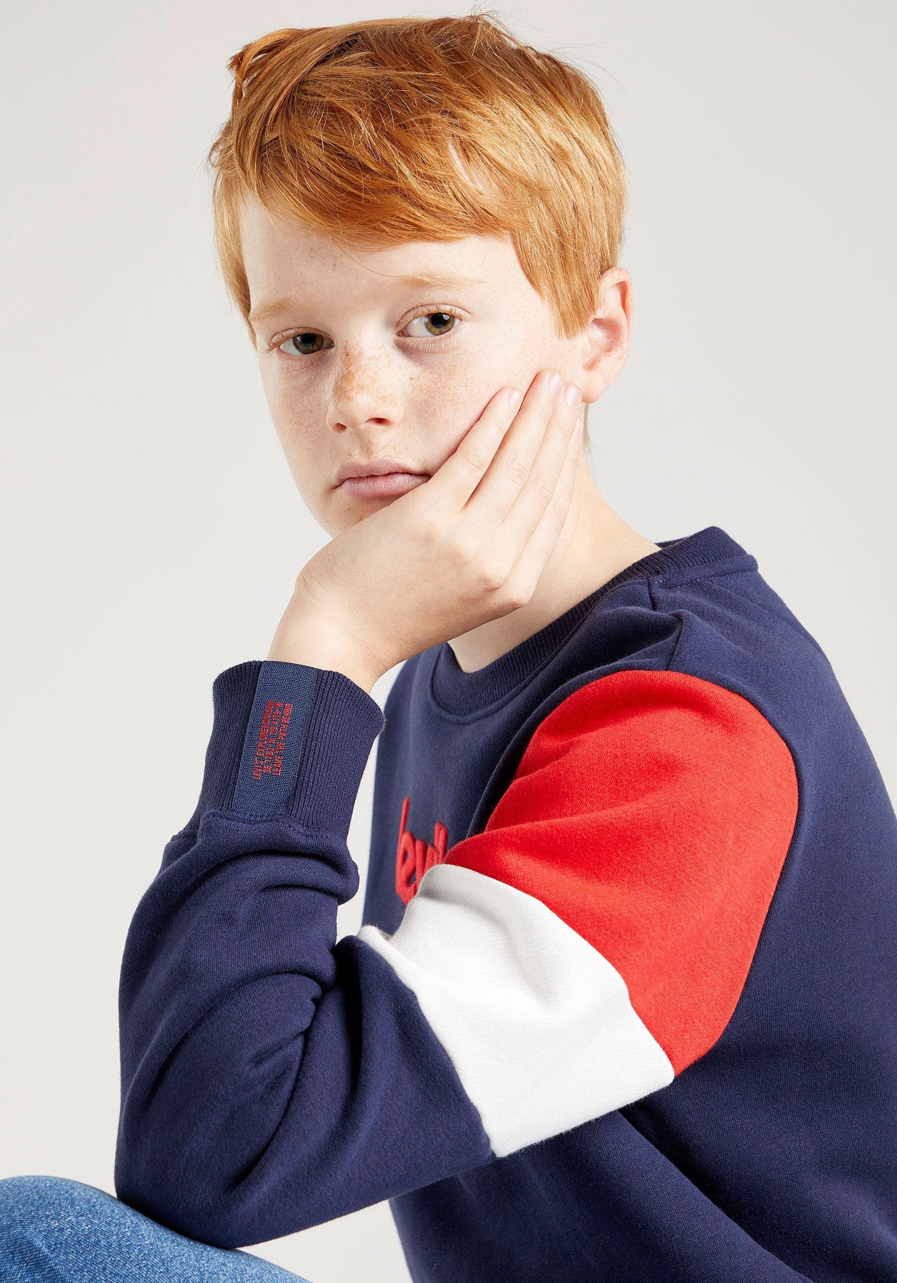 Sweatshirt BOYS Kids for Levi's® COLORBLOCKED CREW