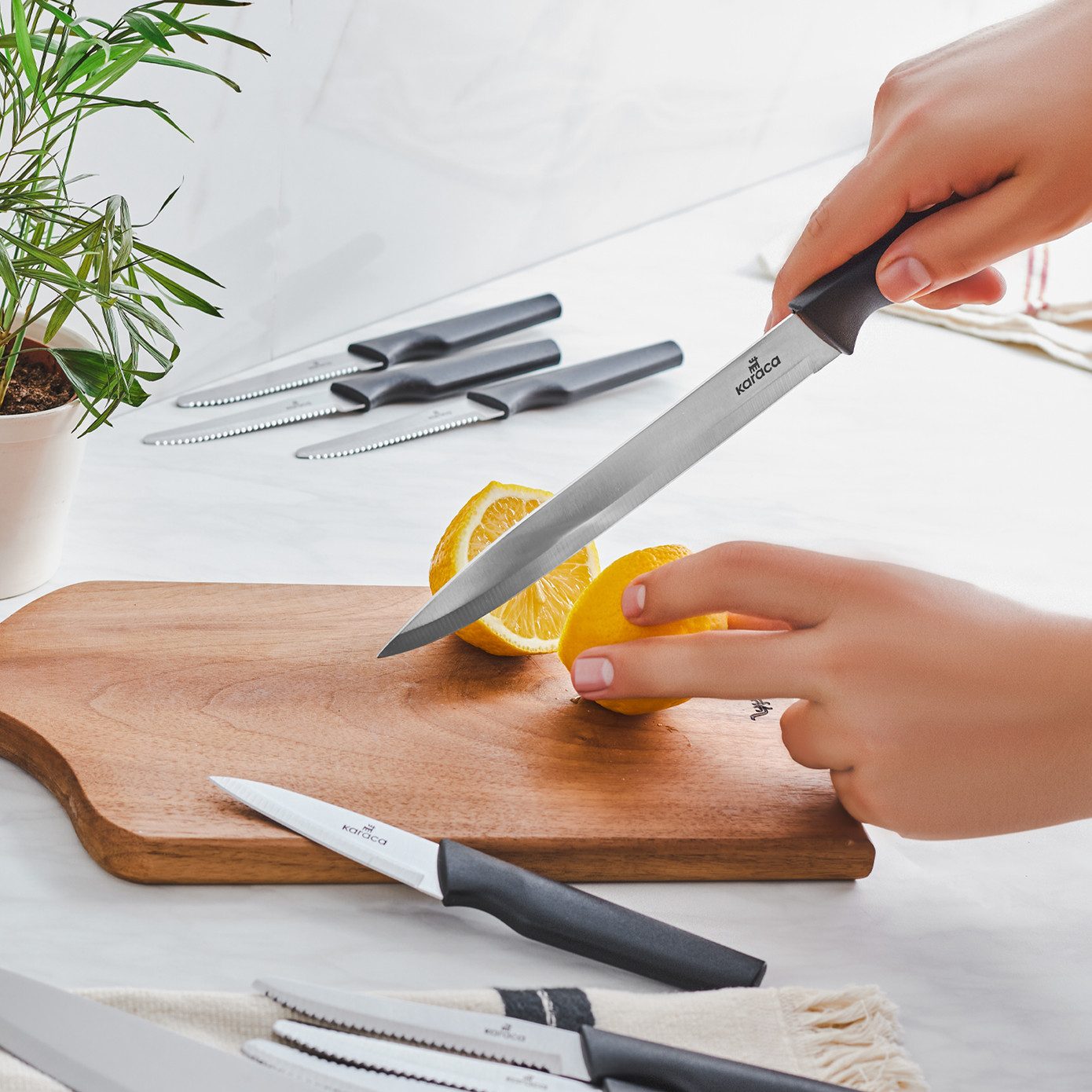 Karaca Geschirr-Set Karaca Bundle 10 Teiliges Messerset Brotmesser Gemüsemesser