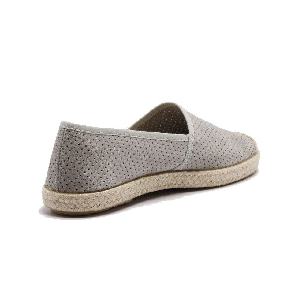 vegane Grey, Perforated Step Sandale Grand Shoes Schuhe Evita