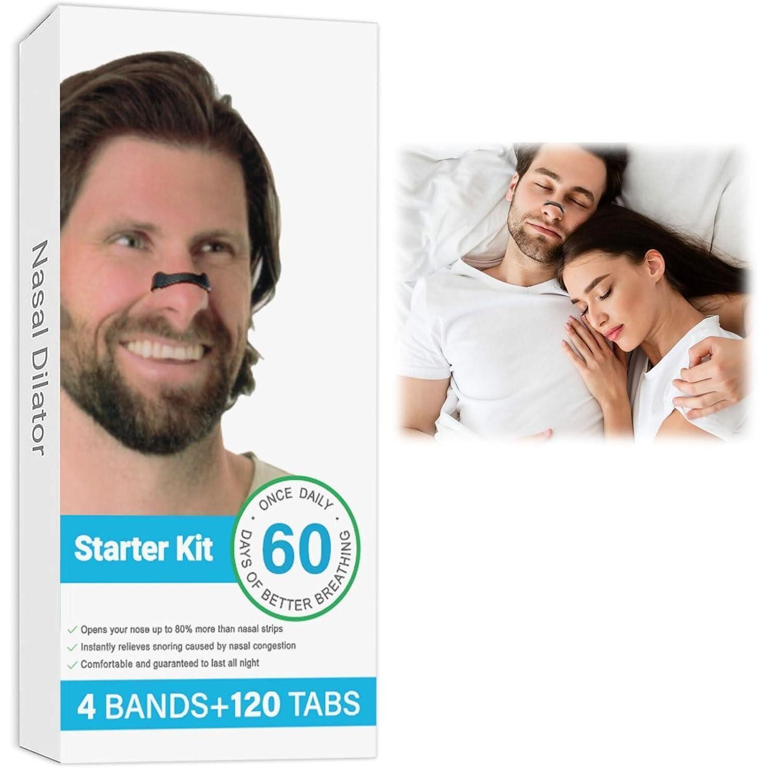 LuxusKollektion Nasenpflaster Nasenstreifen magnetisch 120 Stück schnarchhemmend atmungsfördernd