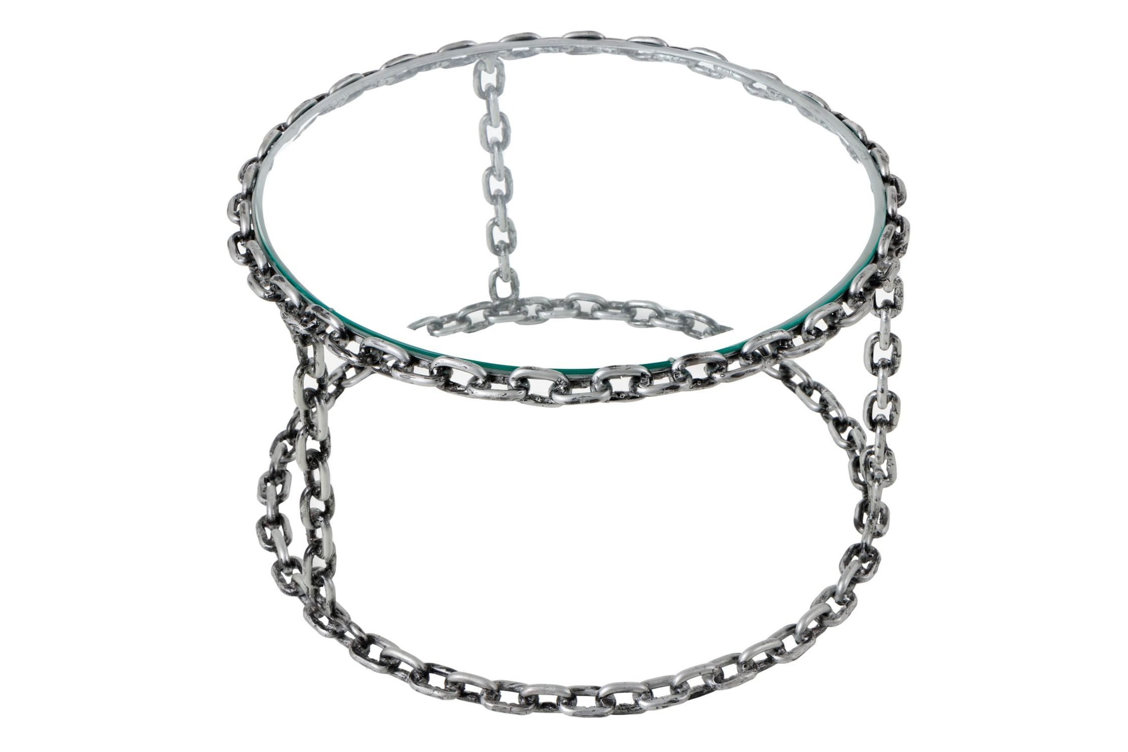Licht-Erlebnisse Couchtisch YARA, Handarbeit aus Hartglas Eisen in Silber 65 x 65 x 40 cm (LxBxH)