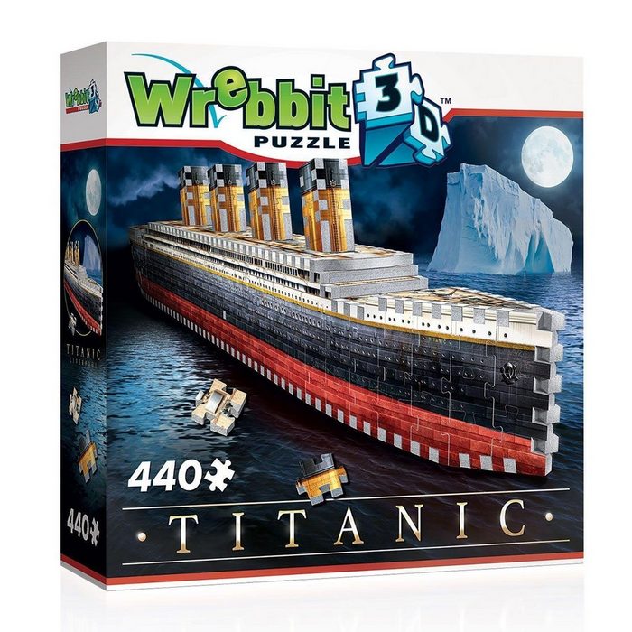 JH-Products Puzzle Titanic (440 Teile) - 3D-Puzzle Puzzleteile