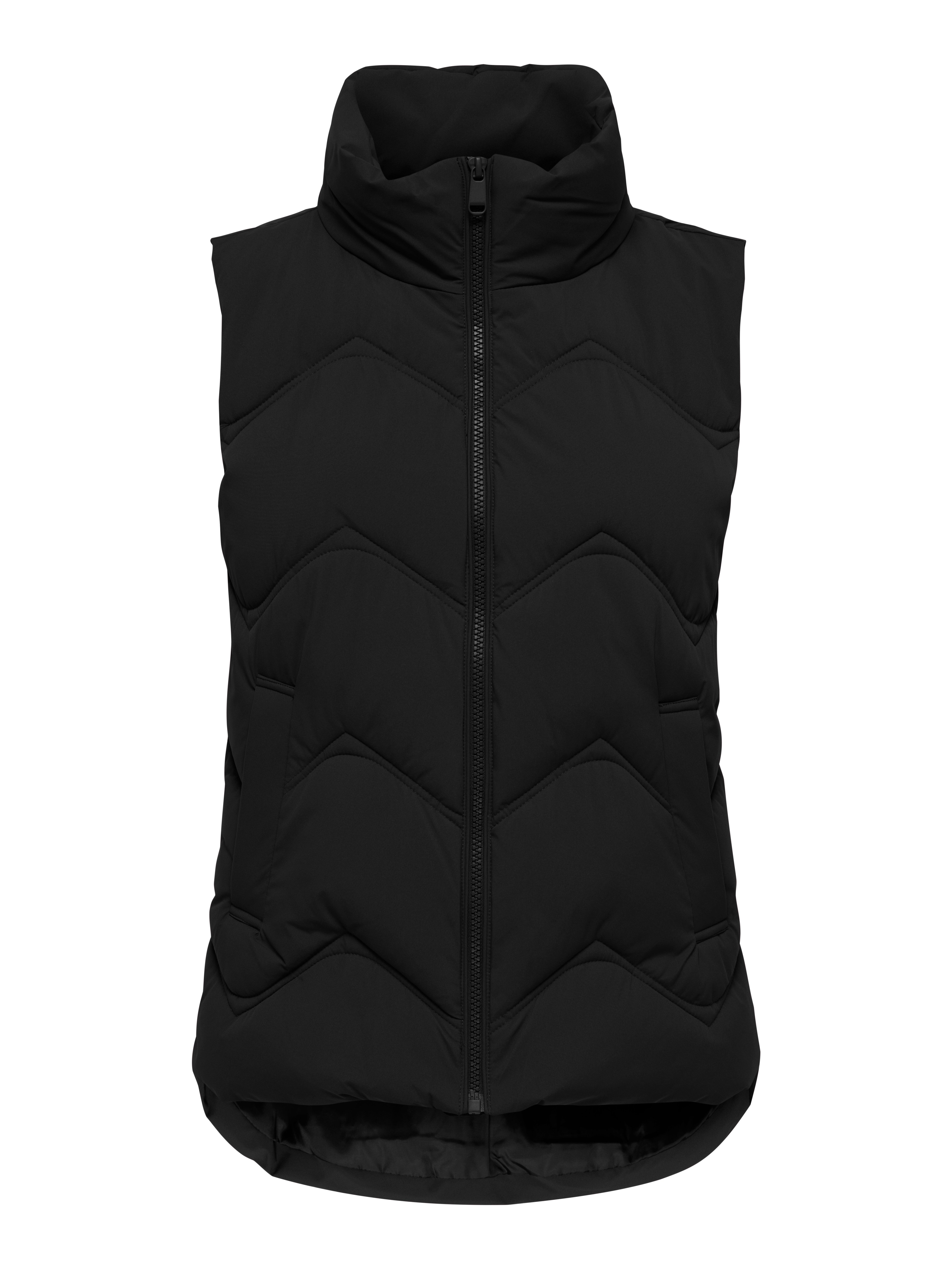 JDY Steppweste JDYPOWER SHORT WAISTCOAT OTW HAB Kunstfaser