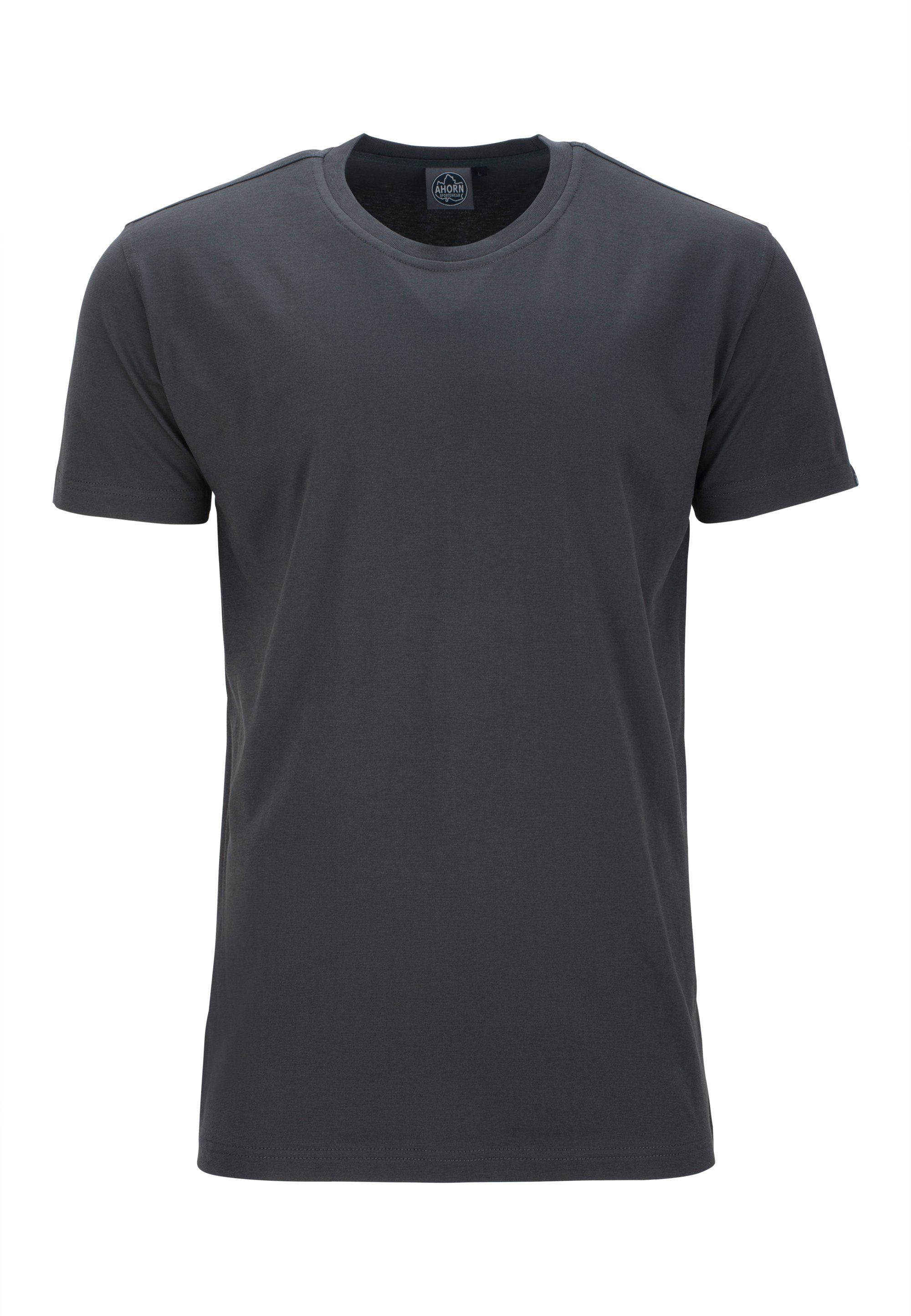 AHORN SPORTSWEAR T-Shirt im klassischen Basic-Look grau