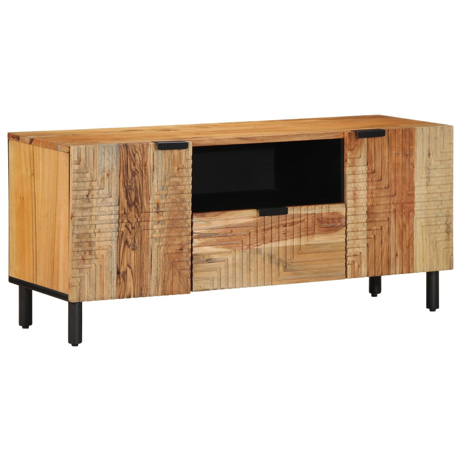 vidaXL Sideboard 105 x 33,5 x 46 cm Kommode Sideboard TV-Schrank 105 cm aus massivem Ak