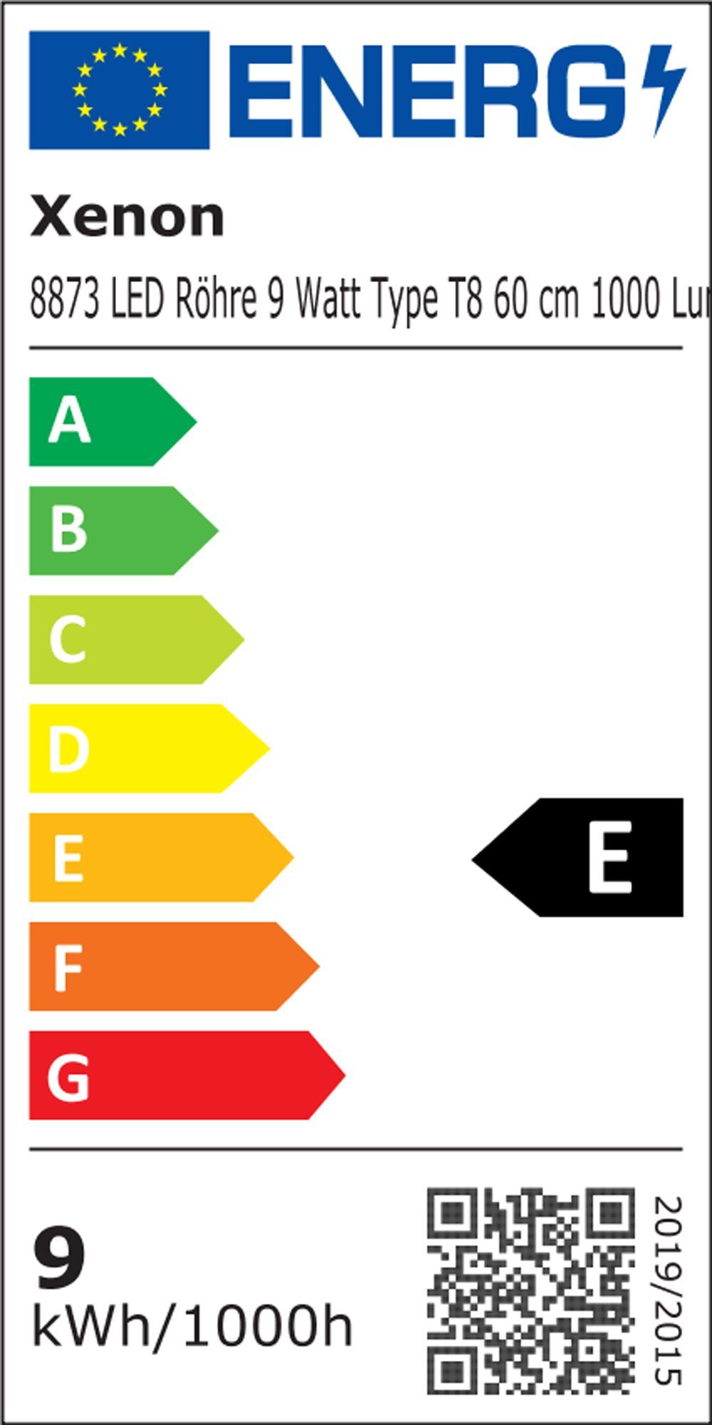 Satz 3er 1000 Kunststoff Lumen LED 8873 LED 9 60cm T8 LED, Abstrahlwinkel: Dekolicht XENON Watt 320° Röhre BLAU,