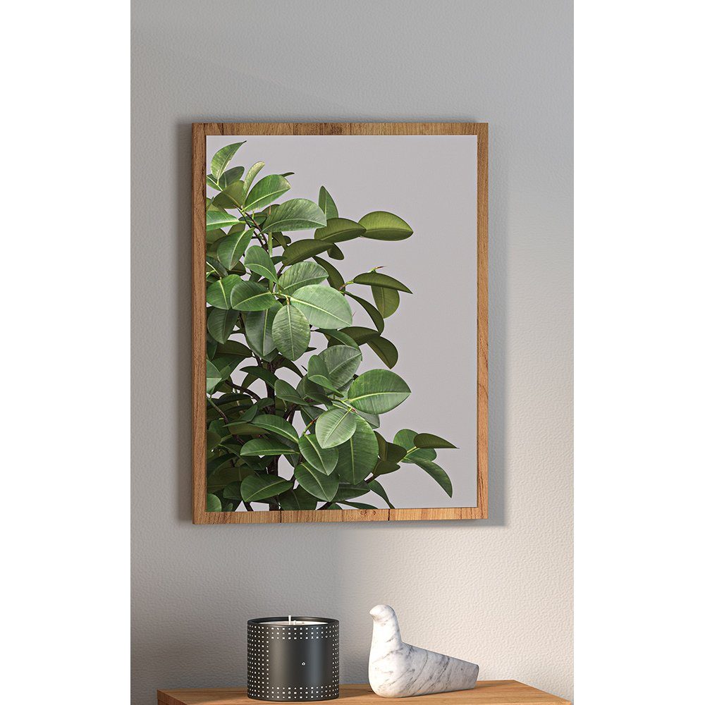 Lomadox Garderobenspiegel VINICA-131, Gold Craft Eiche günstig online kaufen