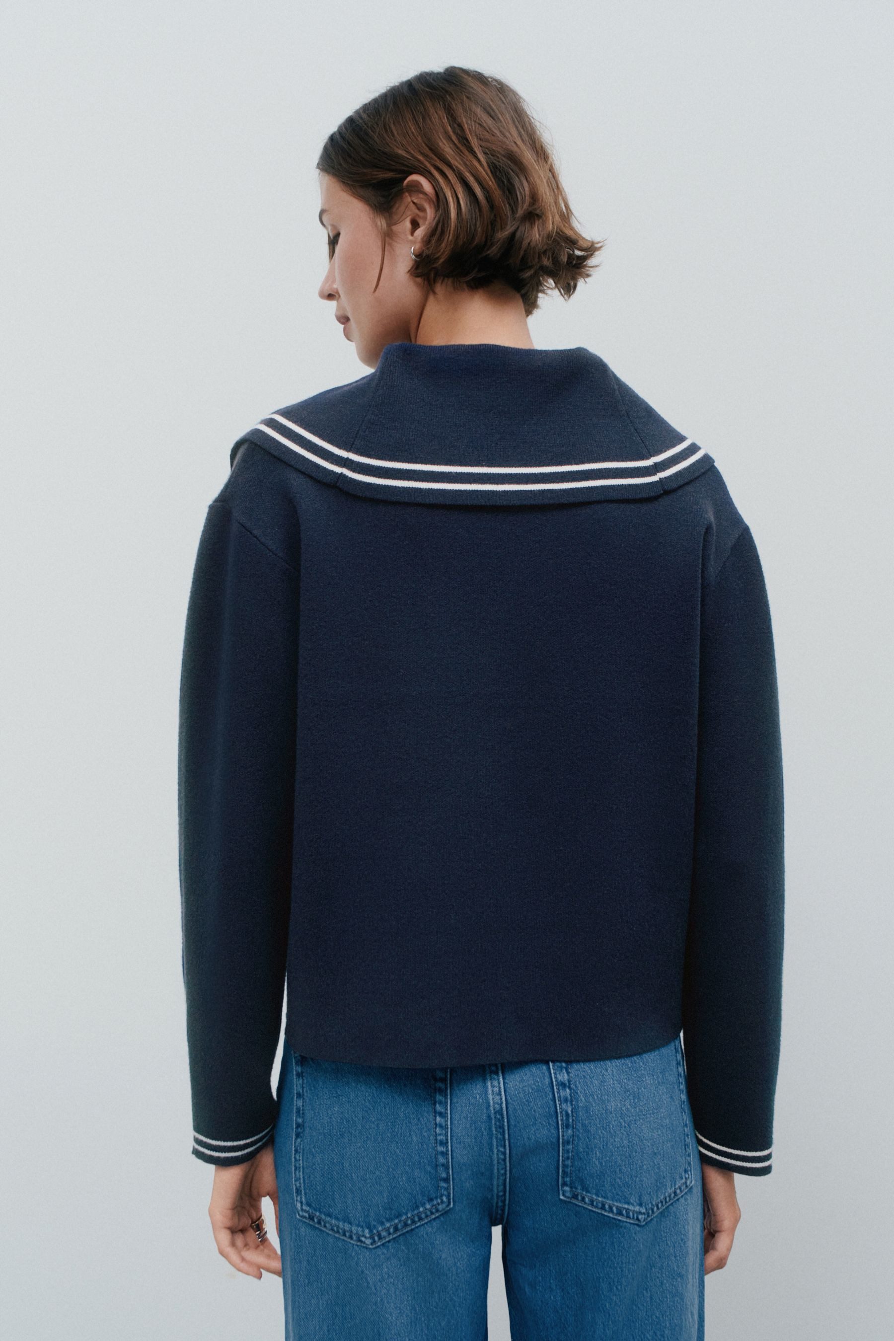 Next Cardigan Strickjacke mit Matrosenkragen (1-tlg) günstig online kaufen
