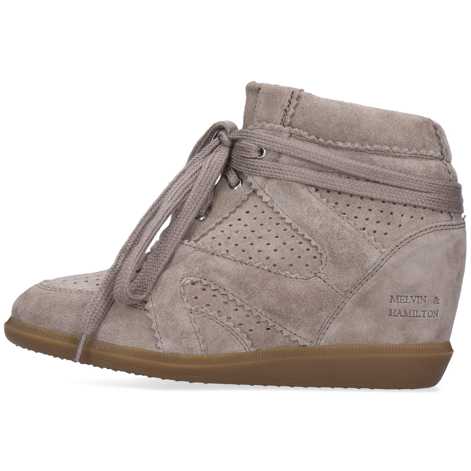 Melvin & Hamilton Lou 1 Leder-Sneakers für Damen Sneaker Keilabsatz, Echtes Leder, Herausnehmbare Innensohle