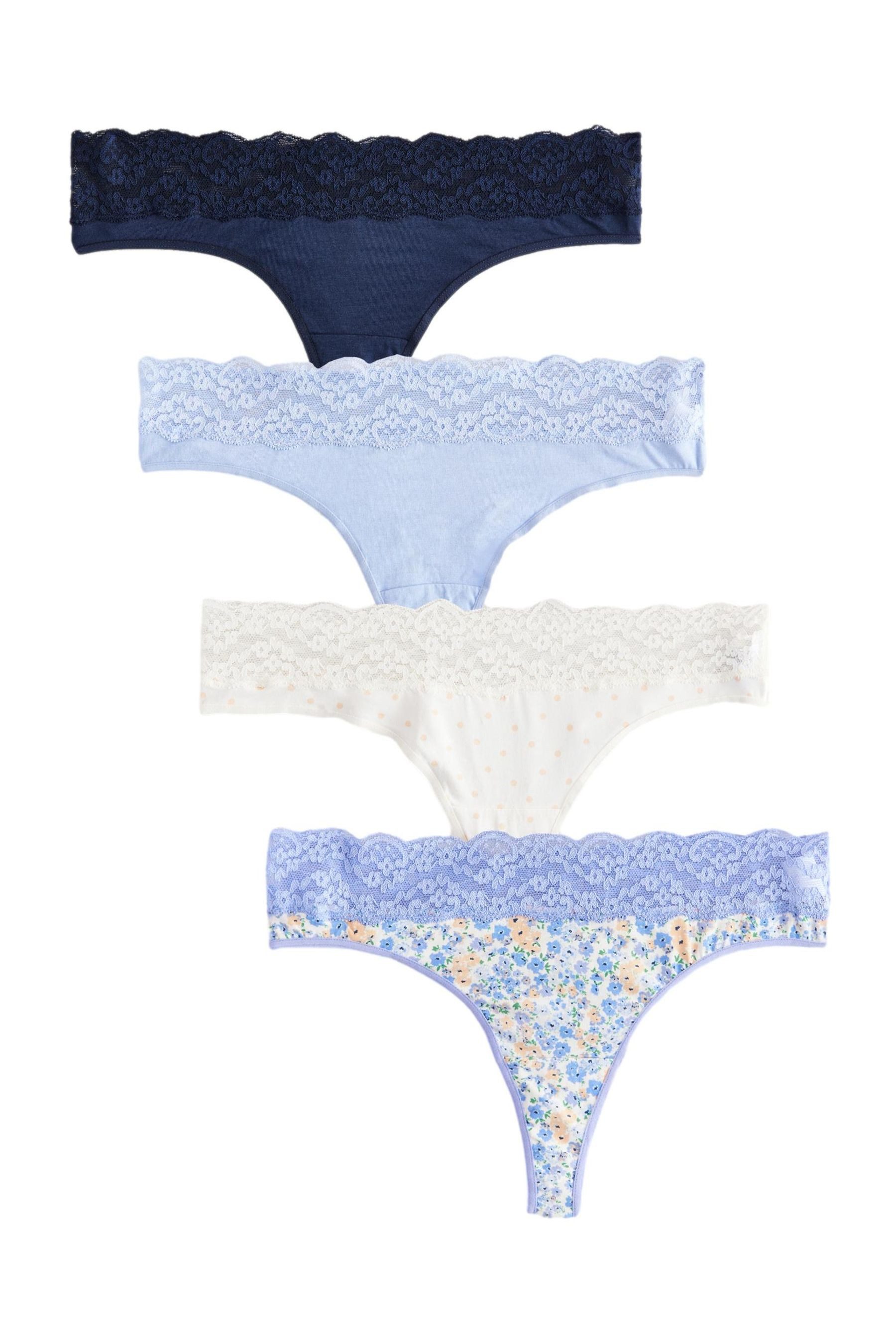 Next String Spitzenslips im 4er-Pack, Tanga (4-St), Trendige Looks