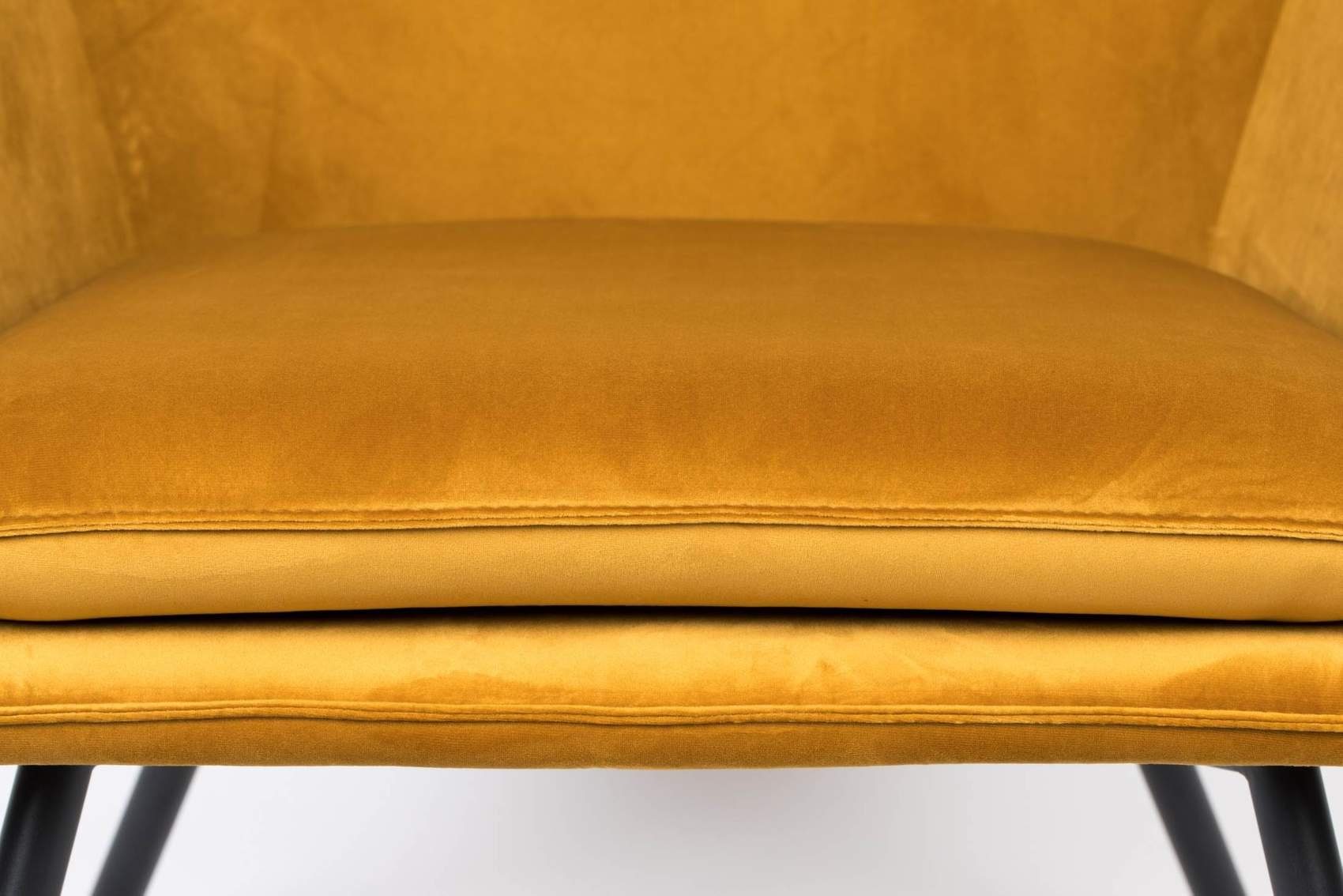 BON Samtstoff Sessel Loungesessel Gold Retro Trendmöbel24 Velvet