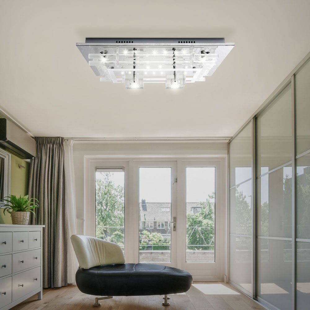Luxus LED Decken Kristall Leuchte Schlaf Zimmer Strahler Spot Lampe schwenkbar 
