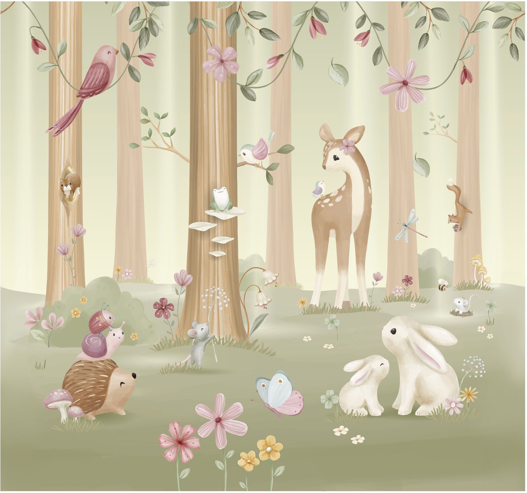 LITTLE DUTCH Vliestapete Fairy Garden, glatt, günstig online kaufen