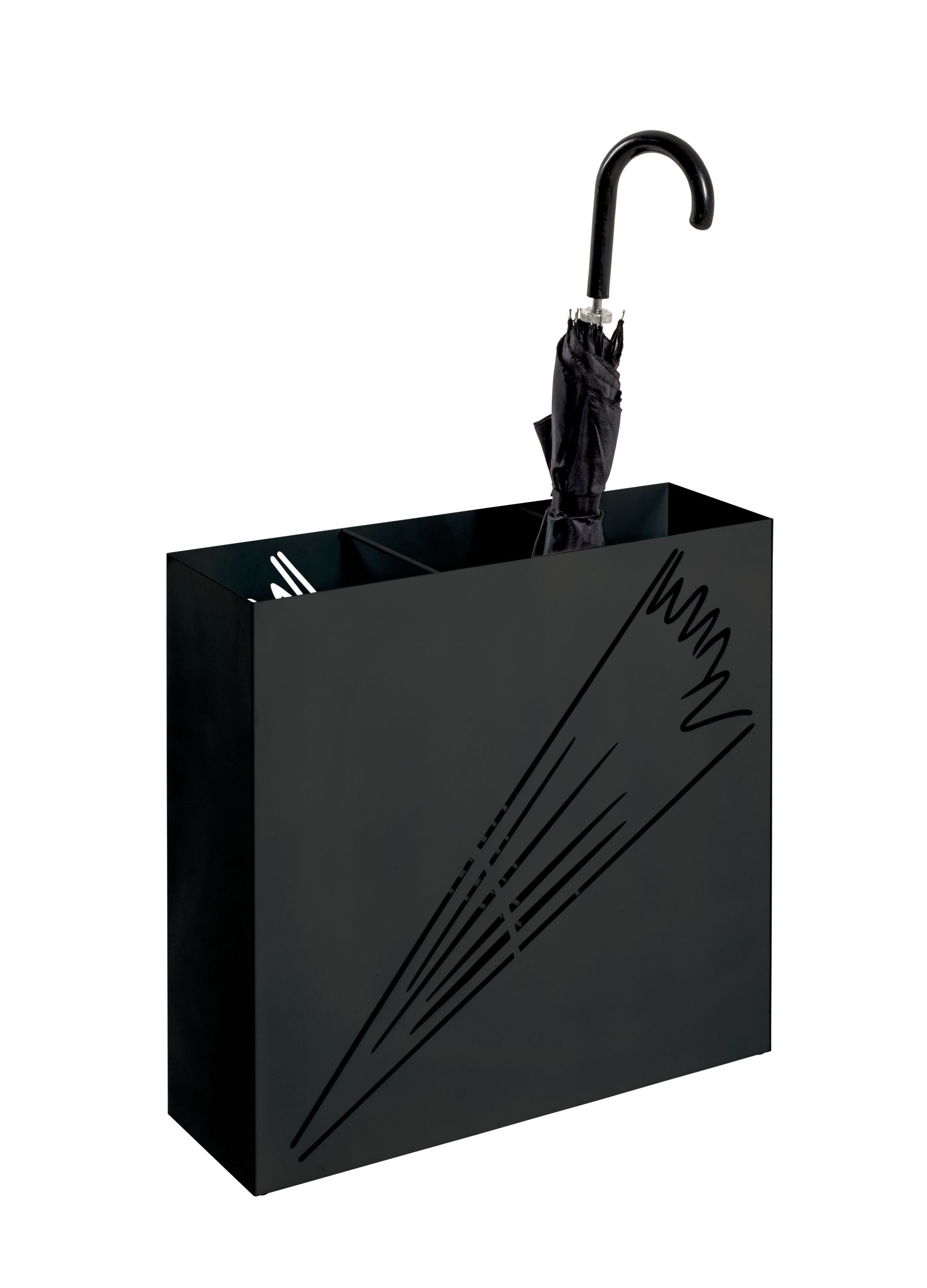 Möbel schwarz cm) cm Schirmständer, HAKU BHT 50x48x16 (BHT Schirmständer HAKU 50x48x16 Schirmständer