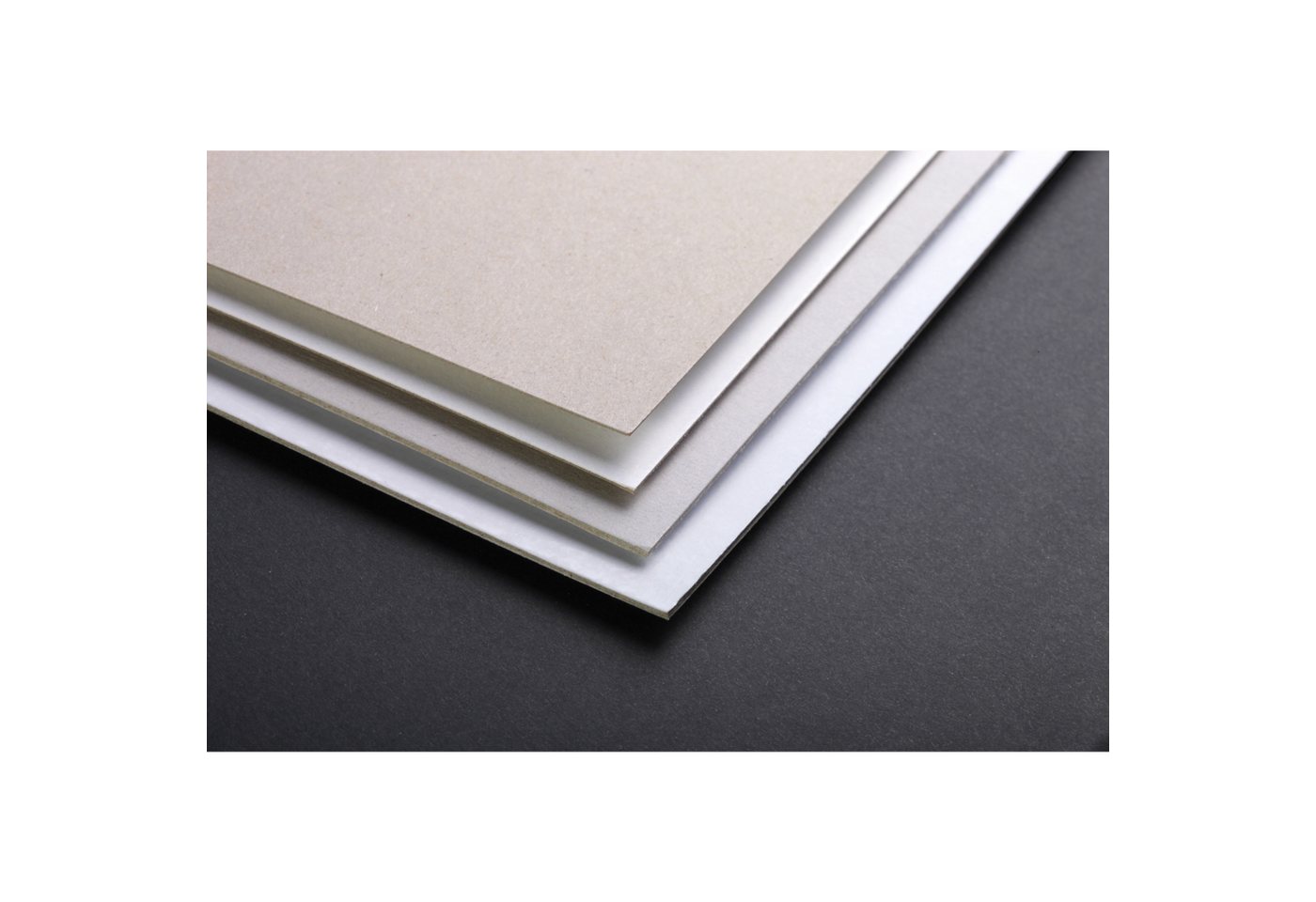Thumbnail - CLAIREFONTAINE Geschenkpapier Mittelfeiner Karton 1,8mm 50x65cm 1200g 10 Bogen Weiß&Grau 93991C, Bögen Clairefontaine