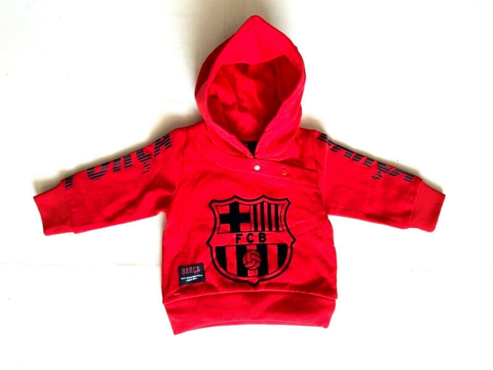 FC Barcelona FC Kinder Kapuzenpullover Barcelona Hooded Pullover. Baby Pullover, Rot Sweat, FC Barcelona kapuzen