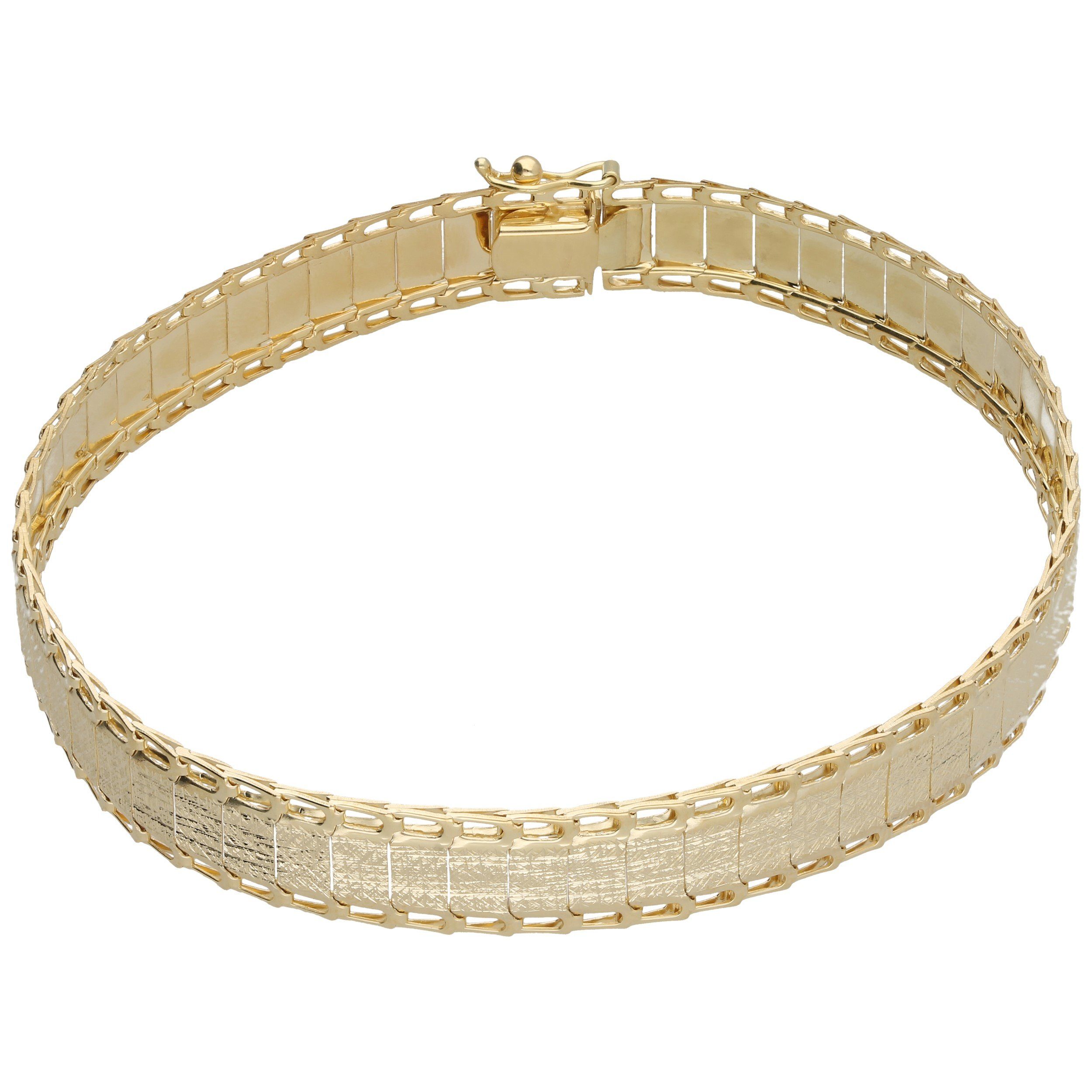 Luigi Merano 375 Armband glanz, Gold matt Fantasiekette, und