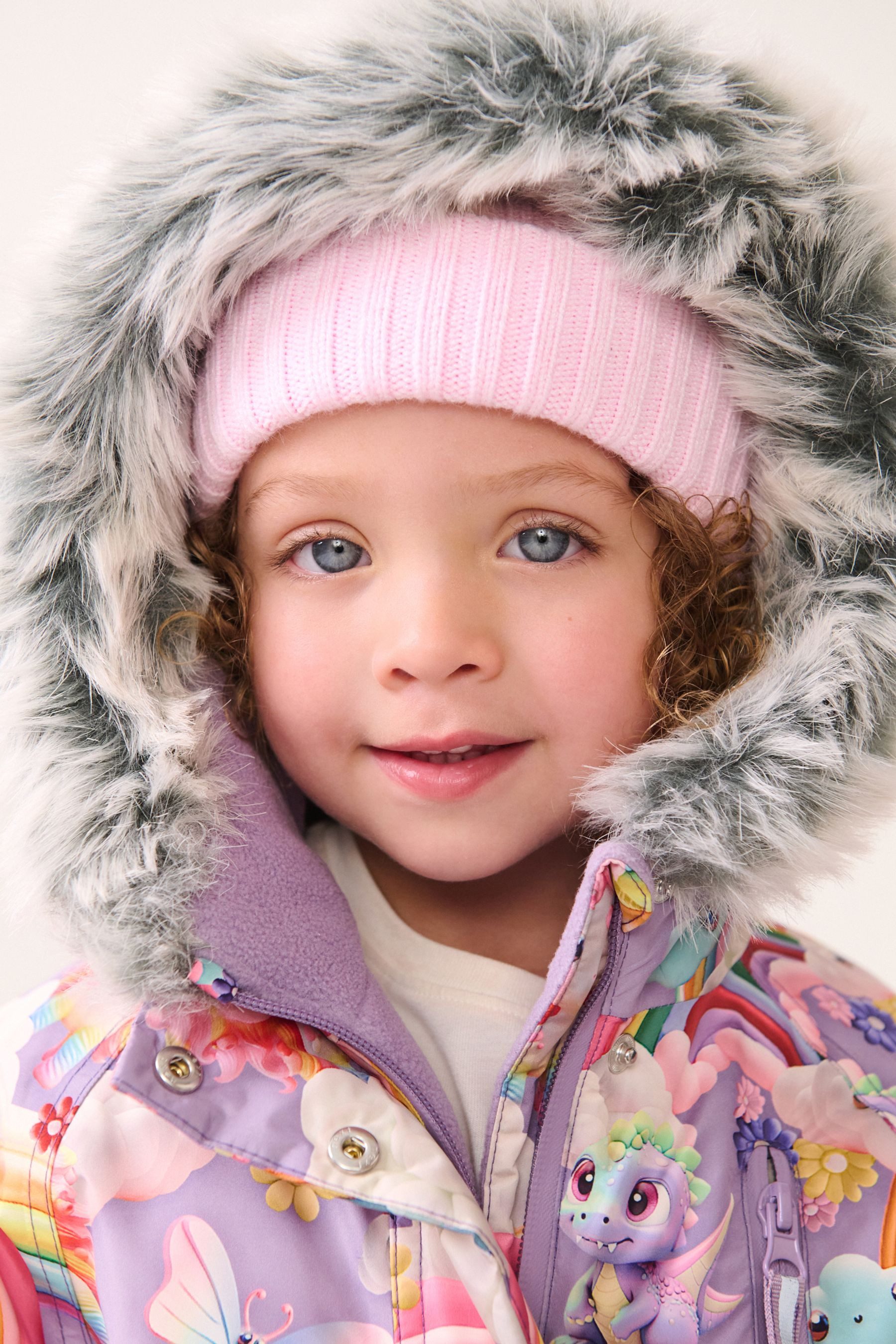 Next Snowsuit Waterproof Snowsuit with Print and Faux Fur (1-piece)