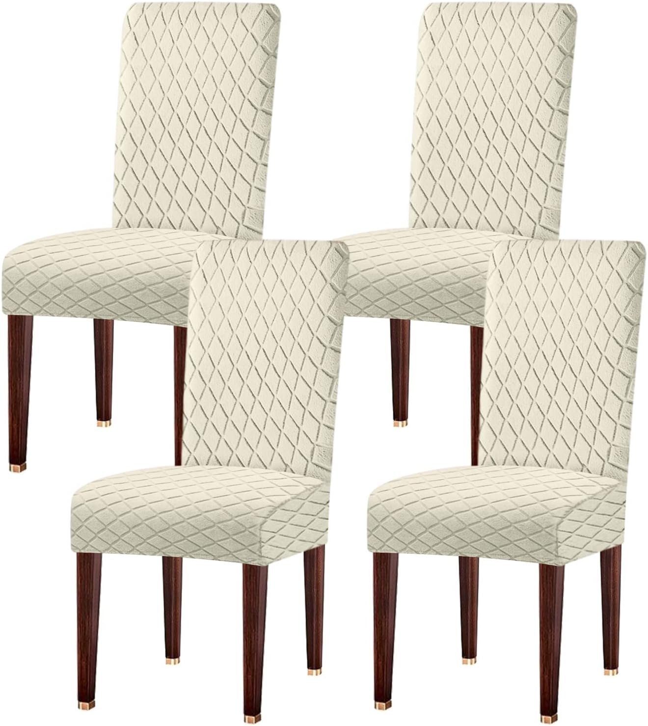 Coonoor Stuhlhusse geschwungener Stuhlbezug,Elastischer Jacquard-Esszimmers günstig online kaufen