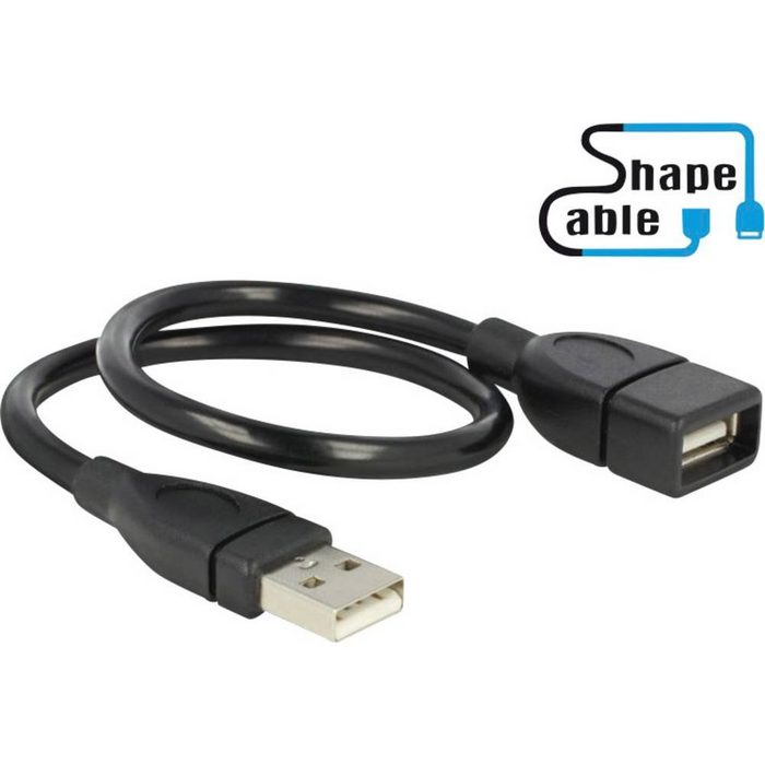 Delock ShapeCable Verlängerungskabel USB 2.0-A Stecker USB-Kabel (0.35 cm)