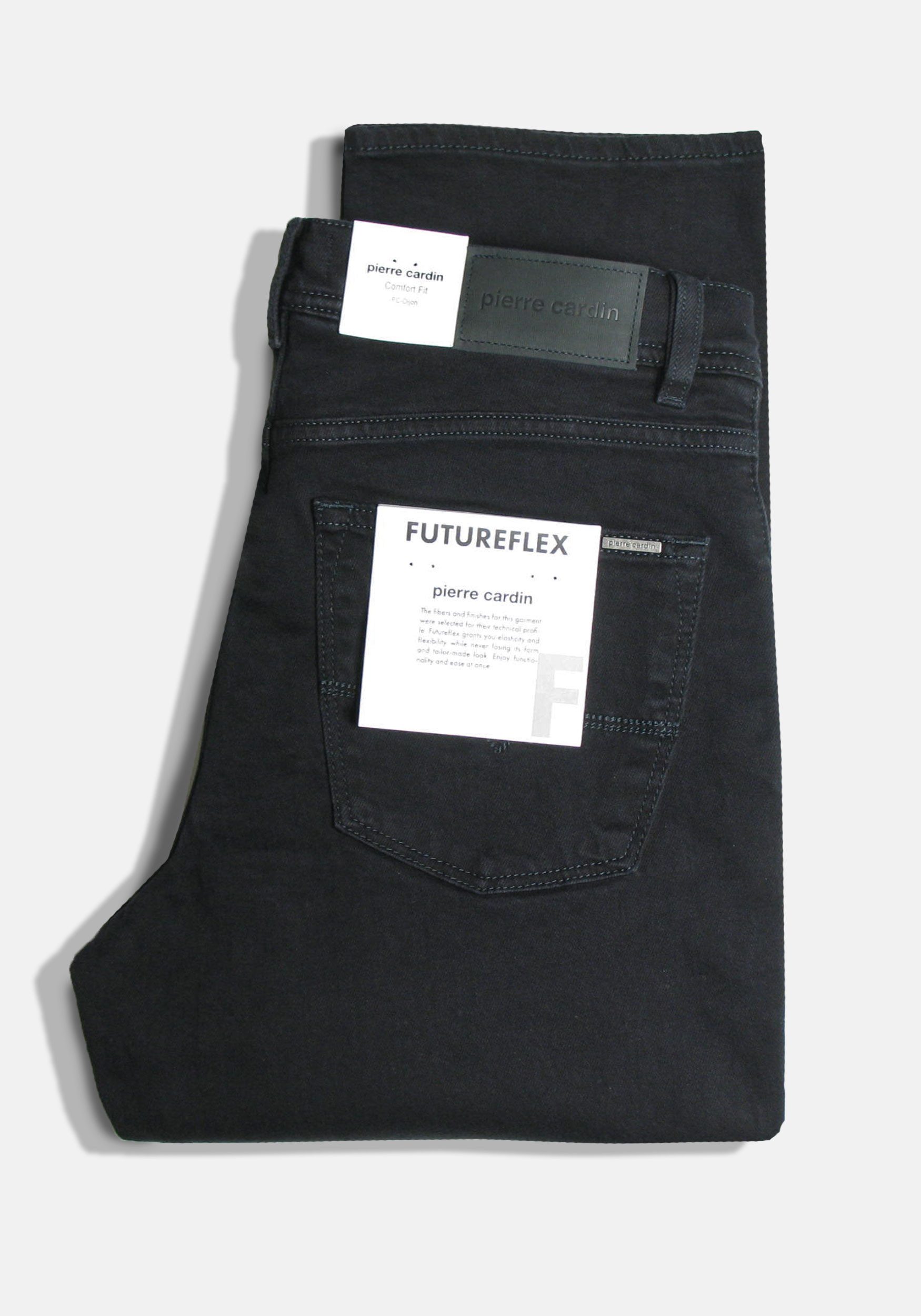 Pierre Cardin 5-Pocket-Jeans DIJON - Denim Klassiker mit bequemer Beinweite