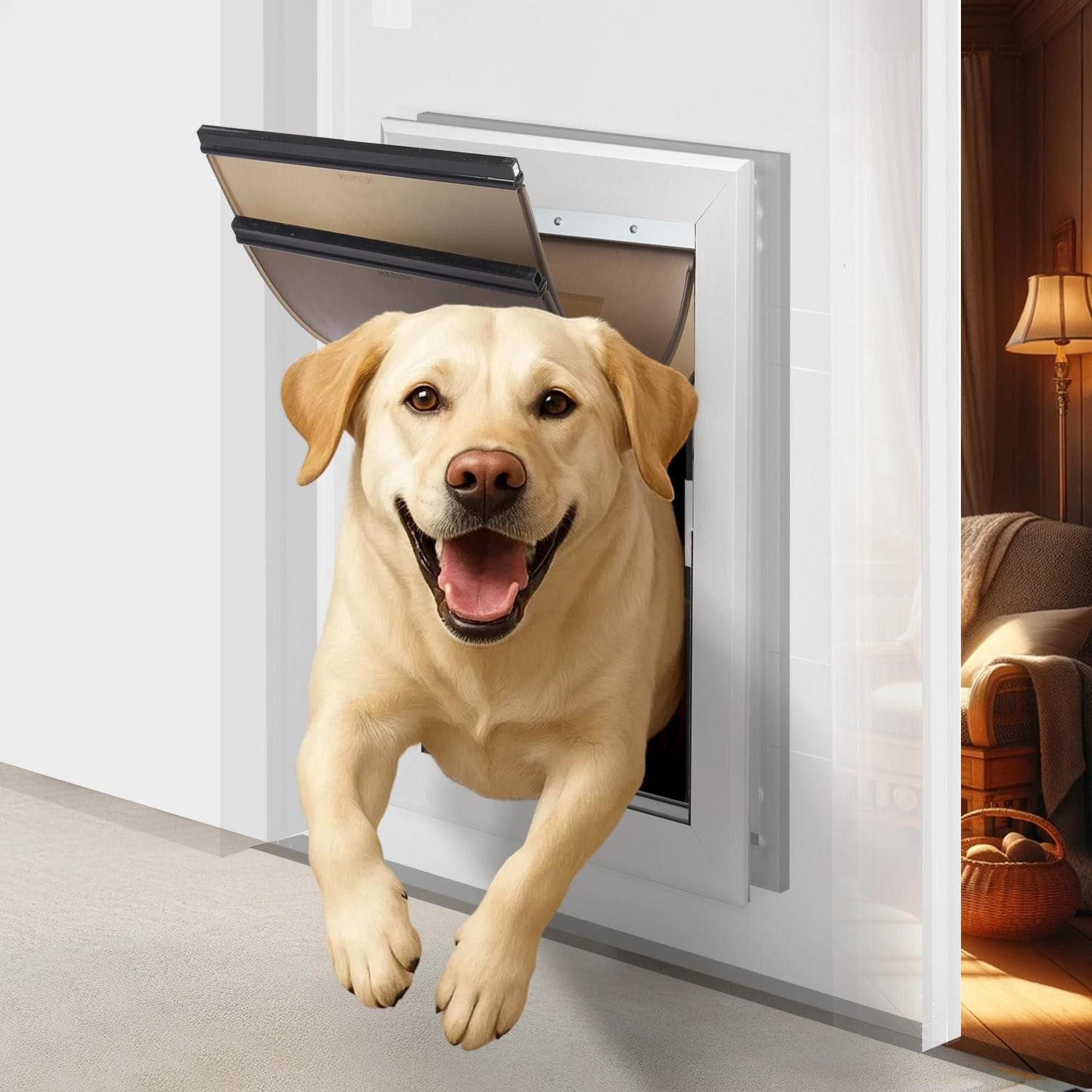LuxusKollektion Hundeklappe Hundeklappe Groß Aluminium bis 100kg XL