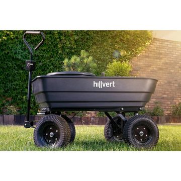 Hillvert Bollerwagen Gartenwagen Handwagen Gerätewagen Kippbar 350Kg