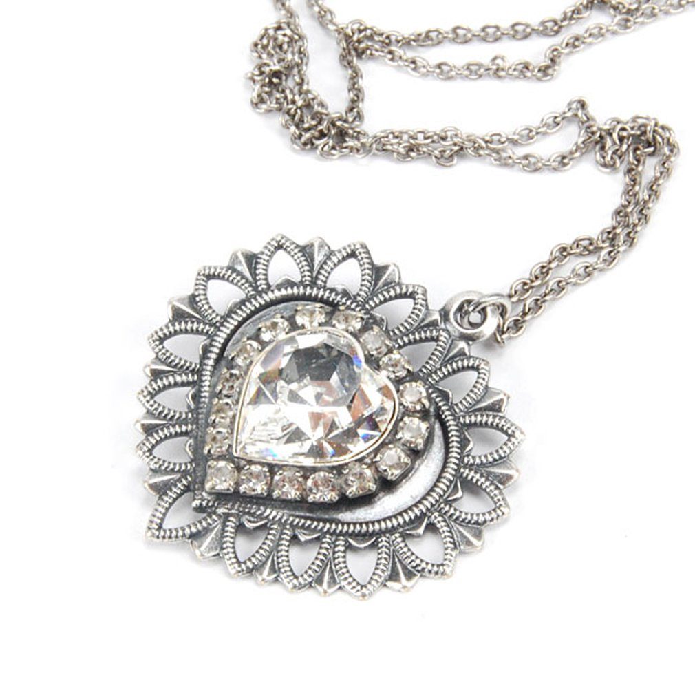 Krikor® Collection Kette mit Anhänger 8713 (Set, 1-tlg), Kette mit einem Herz-Anhänger, made in germany