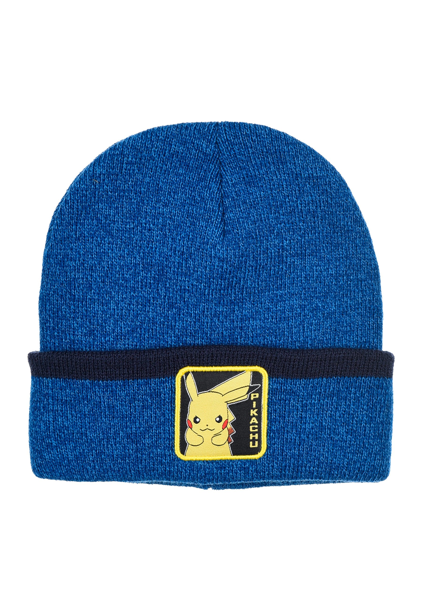 POKÉMON Beanie Kinder Beanie Jungen Mütze Pikachu Wintermütze Strick