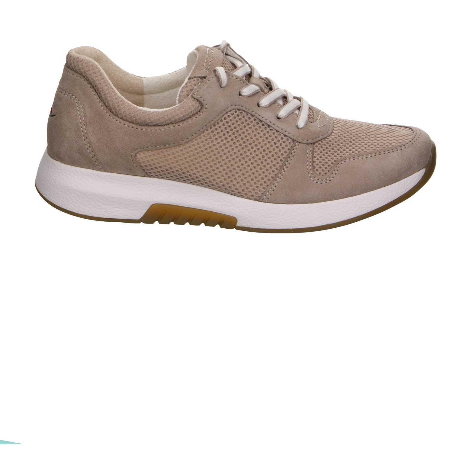 Gabor Comfort Gabor Fashion Velour Comfort Schnürschuhe beige Schnürschuh