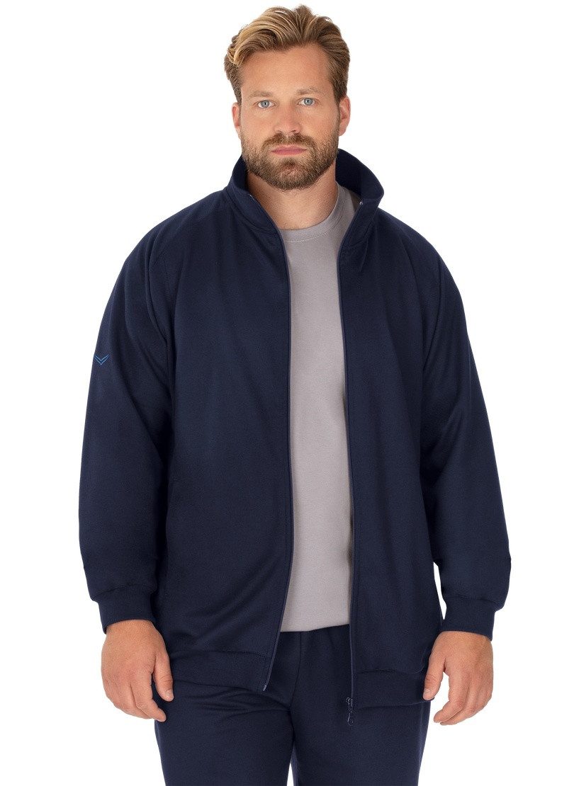 Trigema Sweatjacke TRIGEMA Raglanjacke aus Sweat-Qualität (1-tlg)