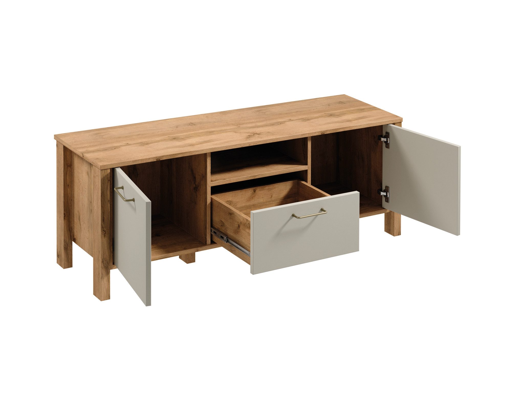 ROYAL24_MARKT TV-Schrank - Funktionalität trifft auf Design (TV-Schränke, 1-St., Premium - Indigo) Hochwertig – Klassisch – Stilvoll.