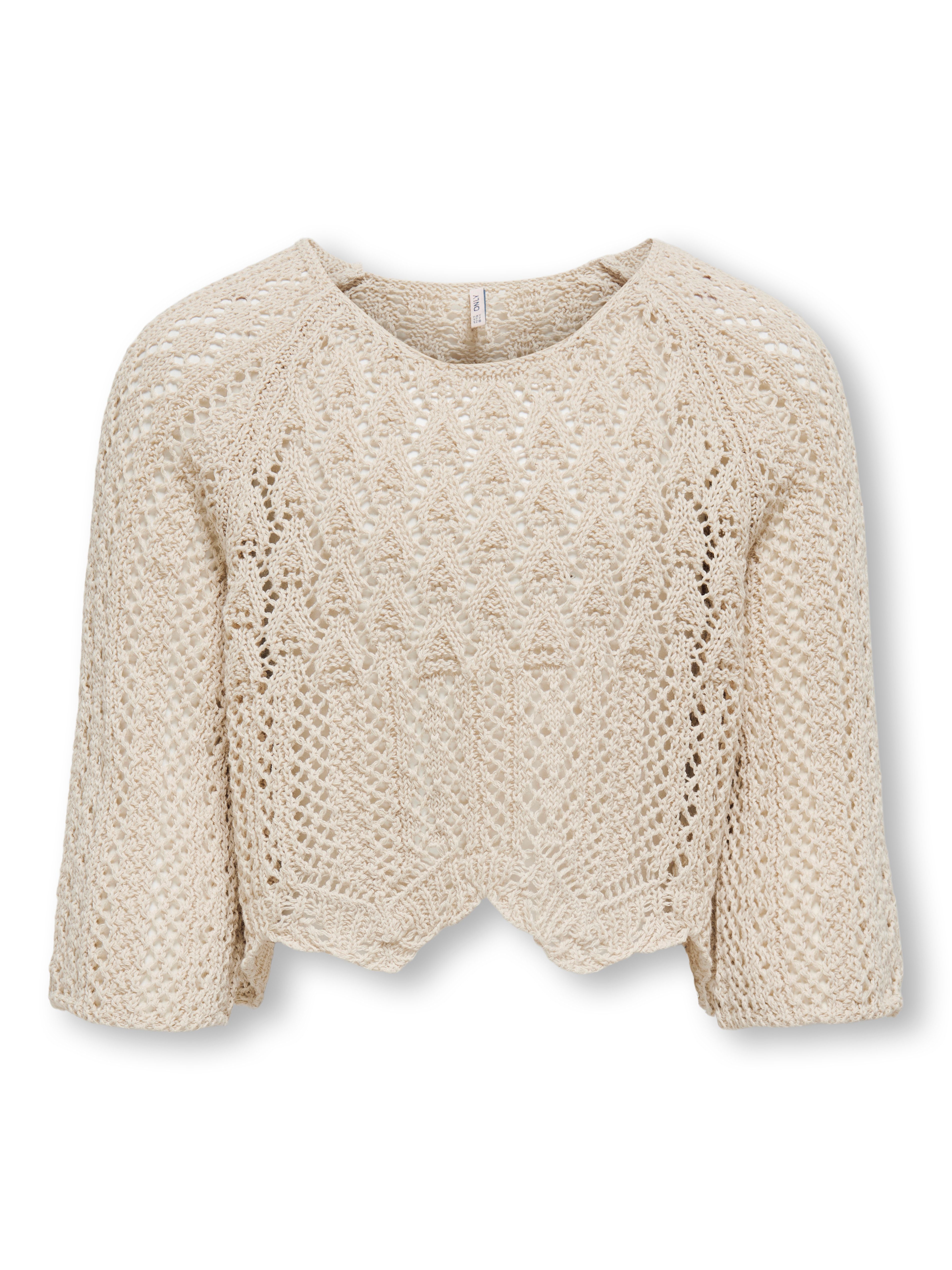 KIDS ONLY Strickpullover KOGNOLA LIFE 3/4 PULLOVER KNT NOOS in toller Handstrick-Optik