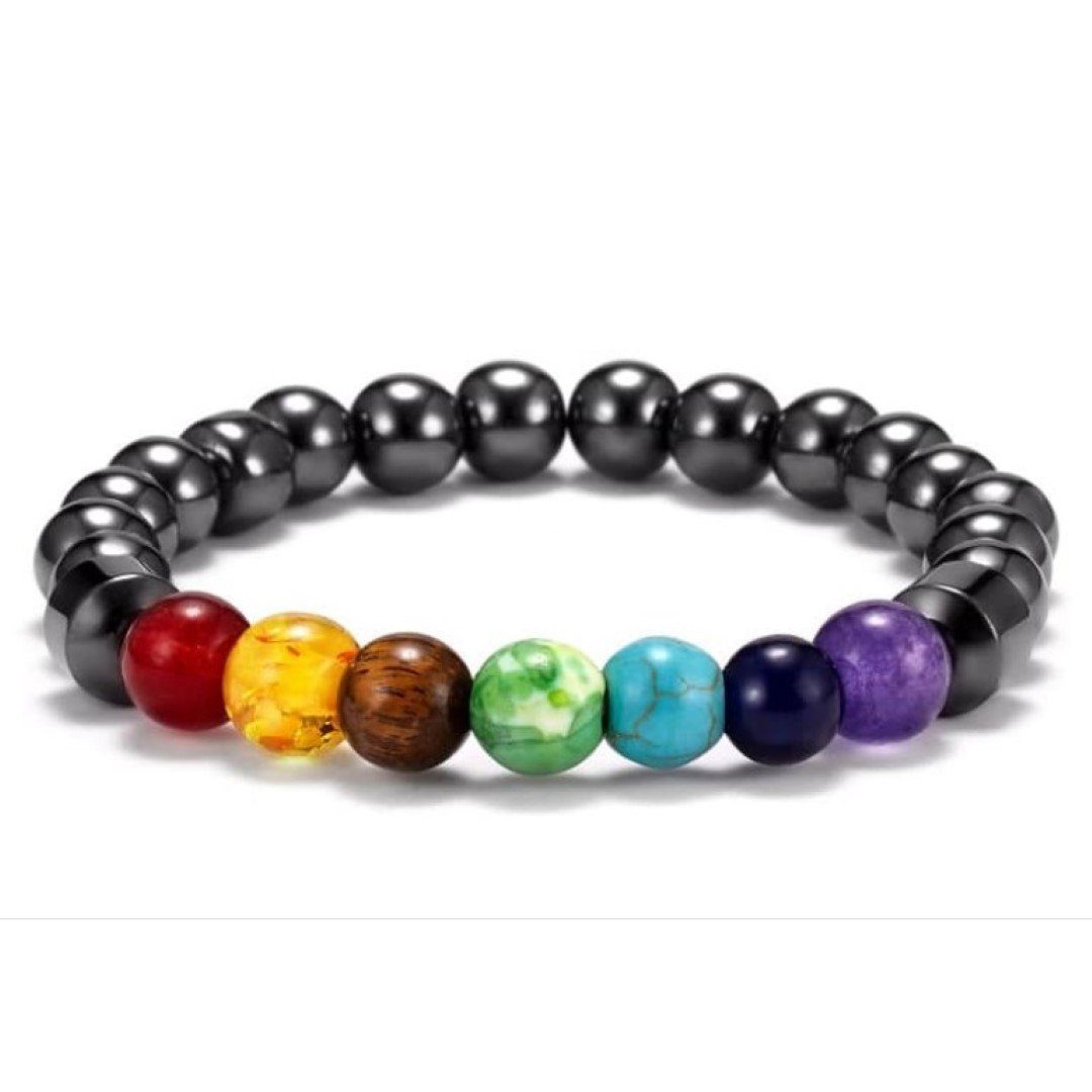 Saraswati Armband Armband "Magnetic Stone" Chakra Edelsteine 6cm flexibel günstig online kaufen