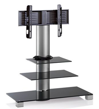 VCM TV Standfuß Fernsehschrank Alu Glas Rack Amalo Max TV-Ständer, (1-tlg)