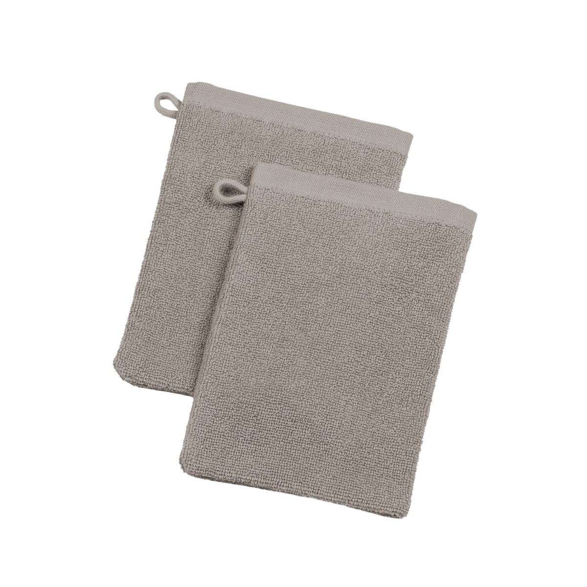 LIVING CRAFTS Waschhandschuh BARI, 2er Pack, GOTS zertifiziert
