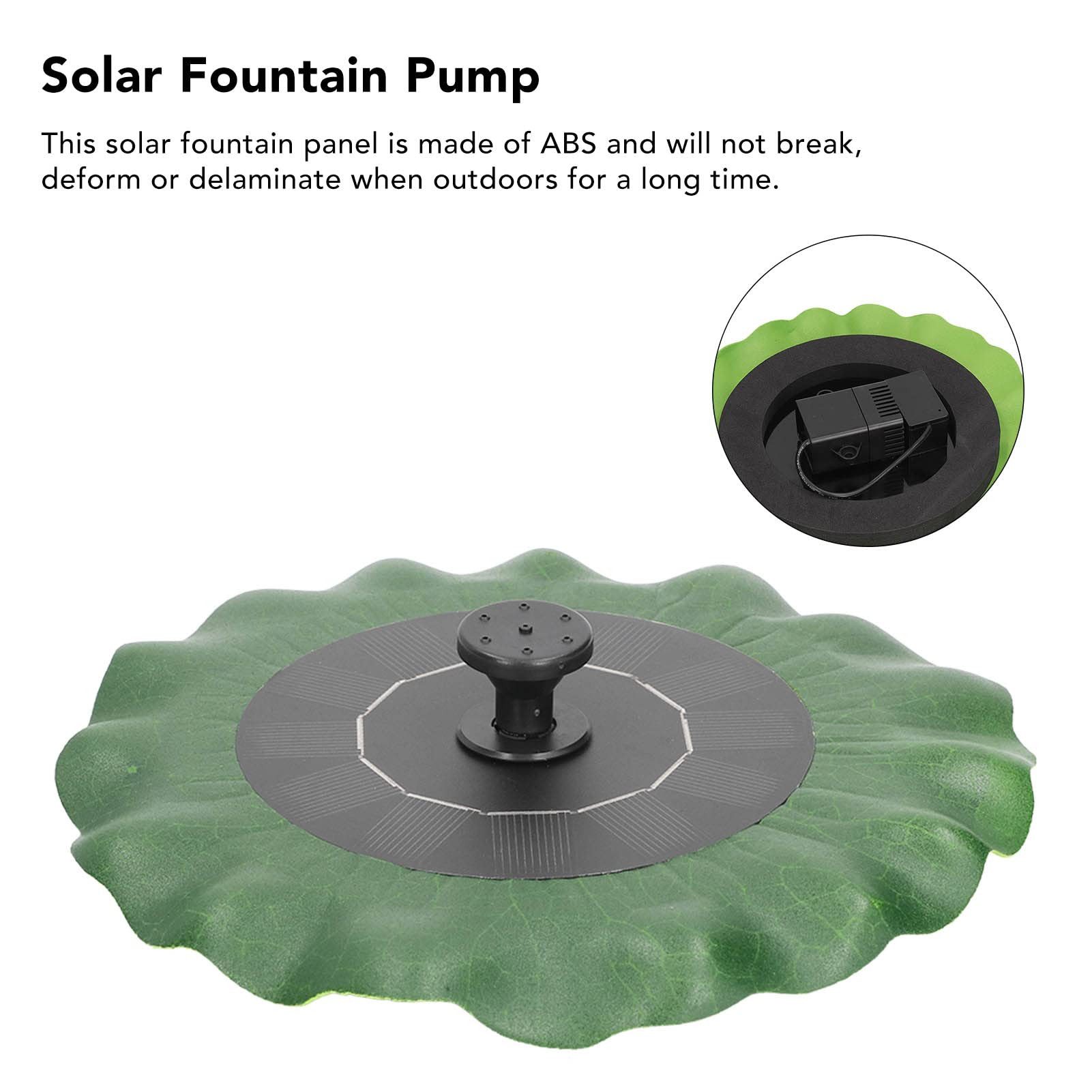 ZEUOPQ Gartenbrunnen Solar Springbrunnen,Solar Teichpumpe Außen, günstig online kaufen