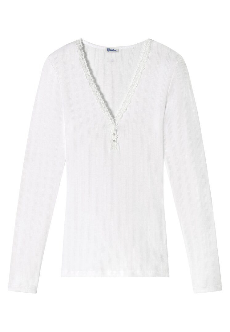 SCHIESSER REVIVAL Unterhemd Agathe (Doppelpack) aus lieblichem Feinripp-Ajourée