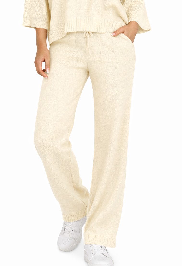 Mississhop Strickhose Damen Strick Zweiteiler – Pullover mit Hose, weicher Stoff M.412 – Bild 5 von 5