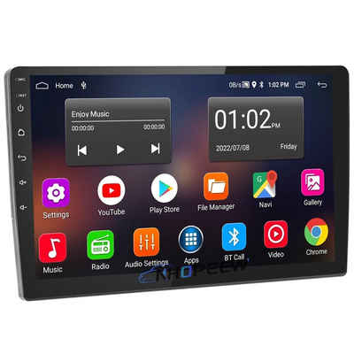 Hikity 9" Doppel 2 Din Android Autoradio GPS Navigation 2+32GB Autoradio (Bluetooth FM WIFI USB AUX, GPS Navi)