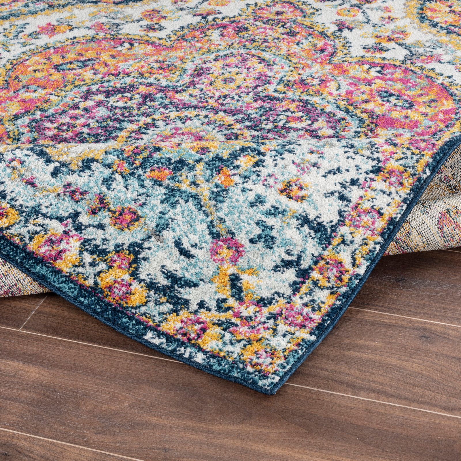 Livabliss Teppich RABAT, rechteckig, Höhe: 8 mm, Orient-Optik, Vintage Design, Boho Stil, Kurzflor, Wohnzimmer