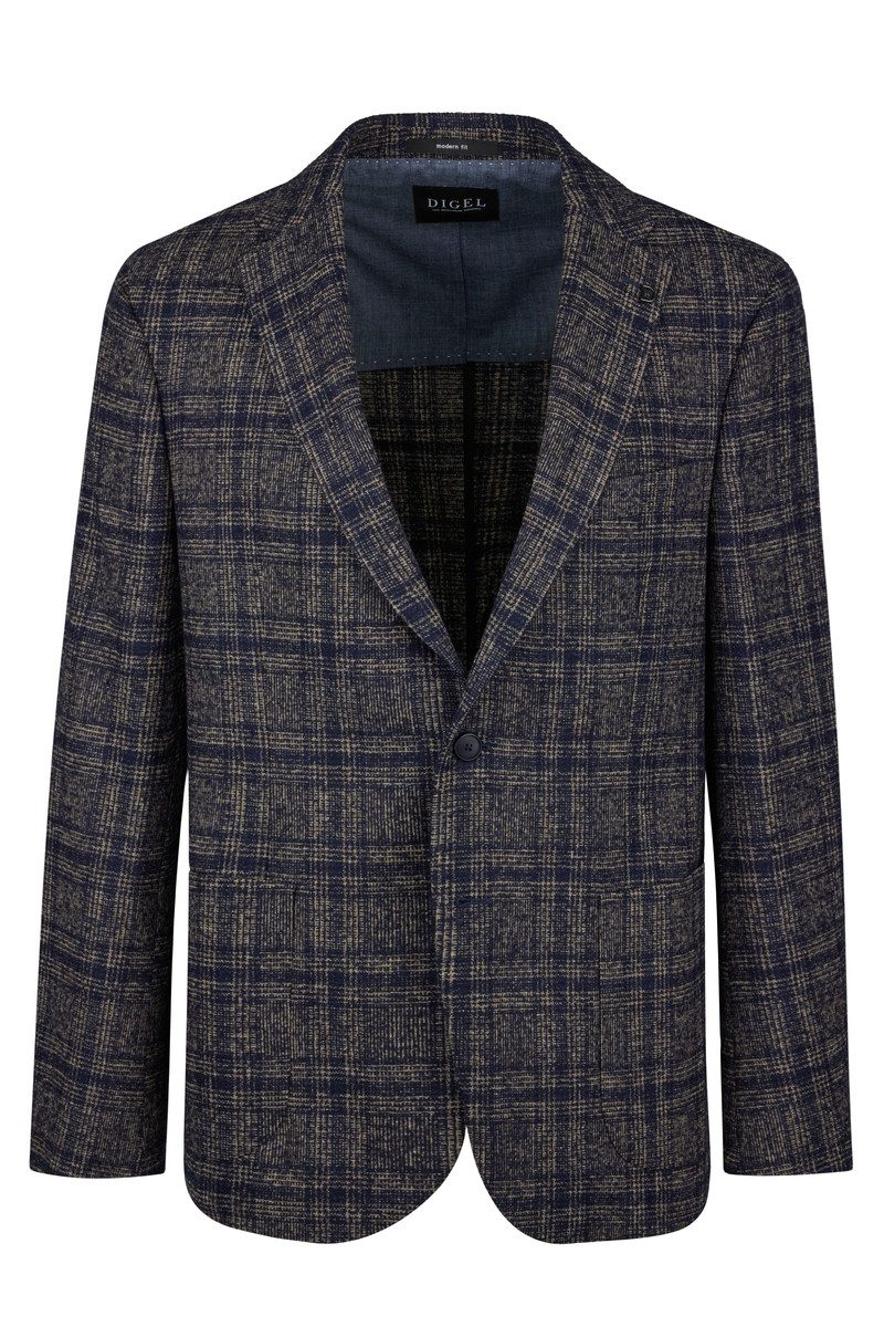 Digel Sakko Herren Sakko blau braun Edward 23